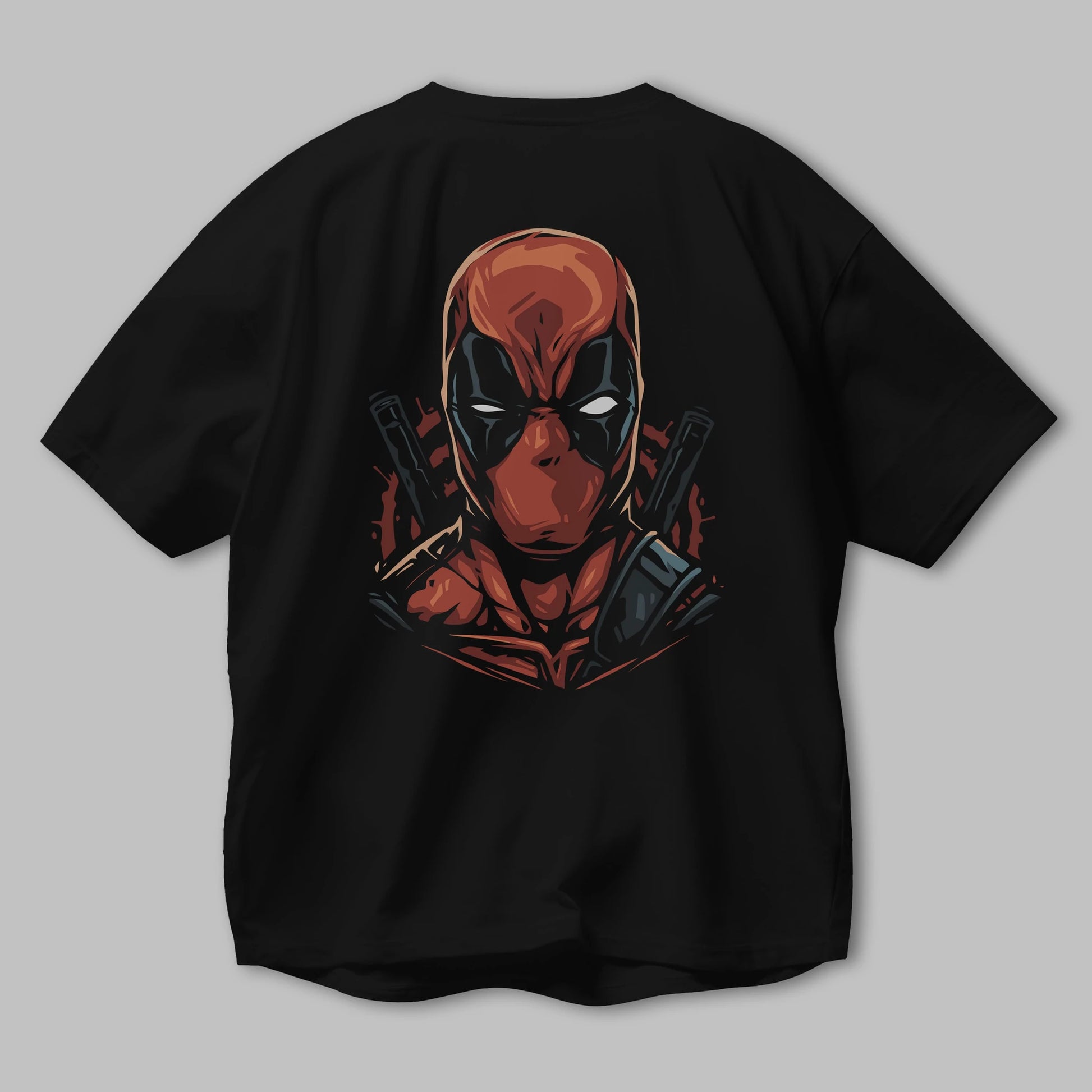 Deadpool (10) Arka Baskılı Oversize t-shirt Erkek Kadın Unisex %100 Pamuk Bisiklet Yaka tişort