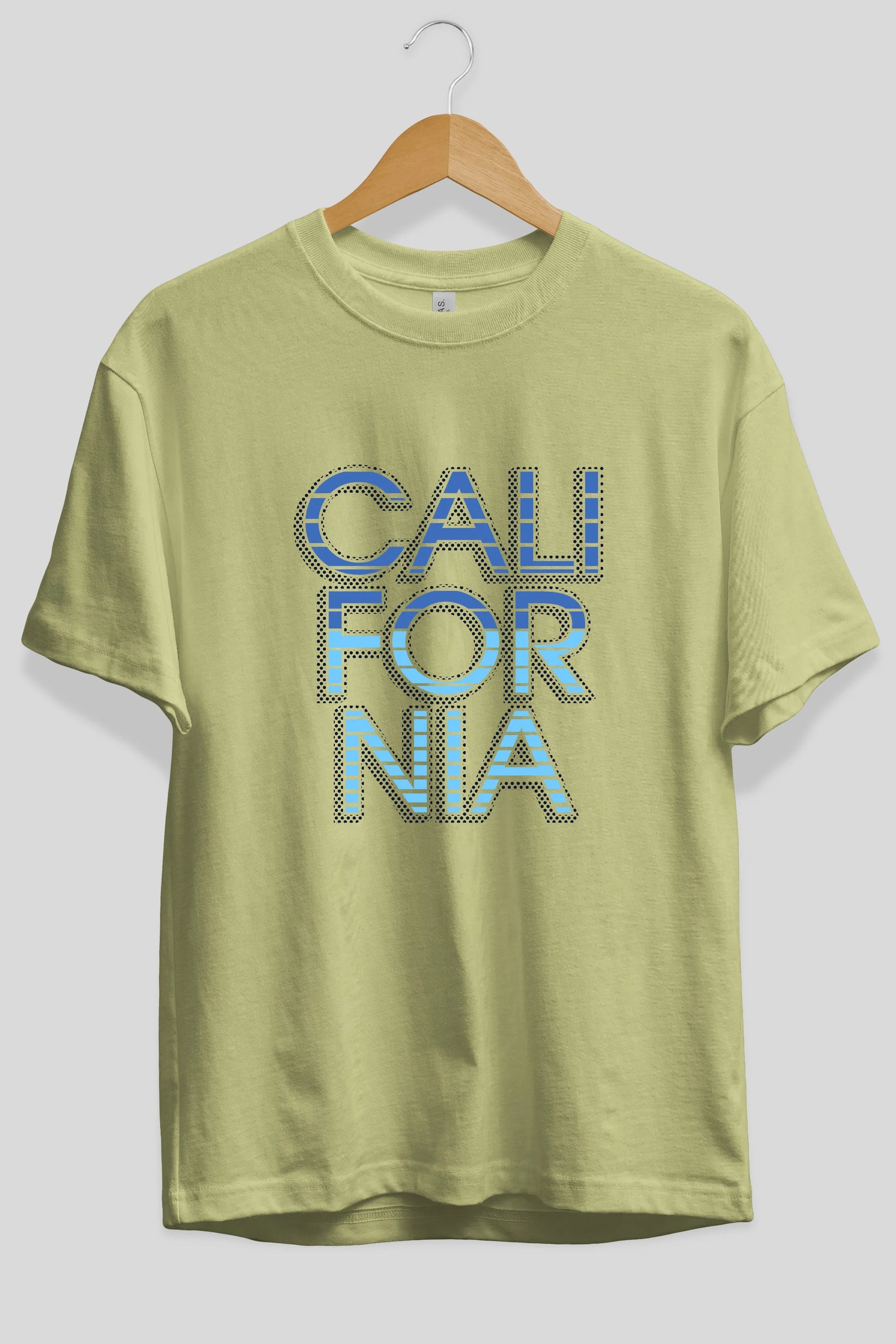 California 3 Ön Baskılı Oversize t-shirt Erkek Kadın Unisex
