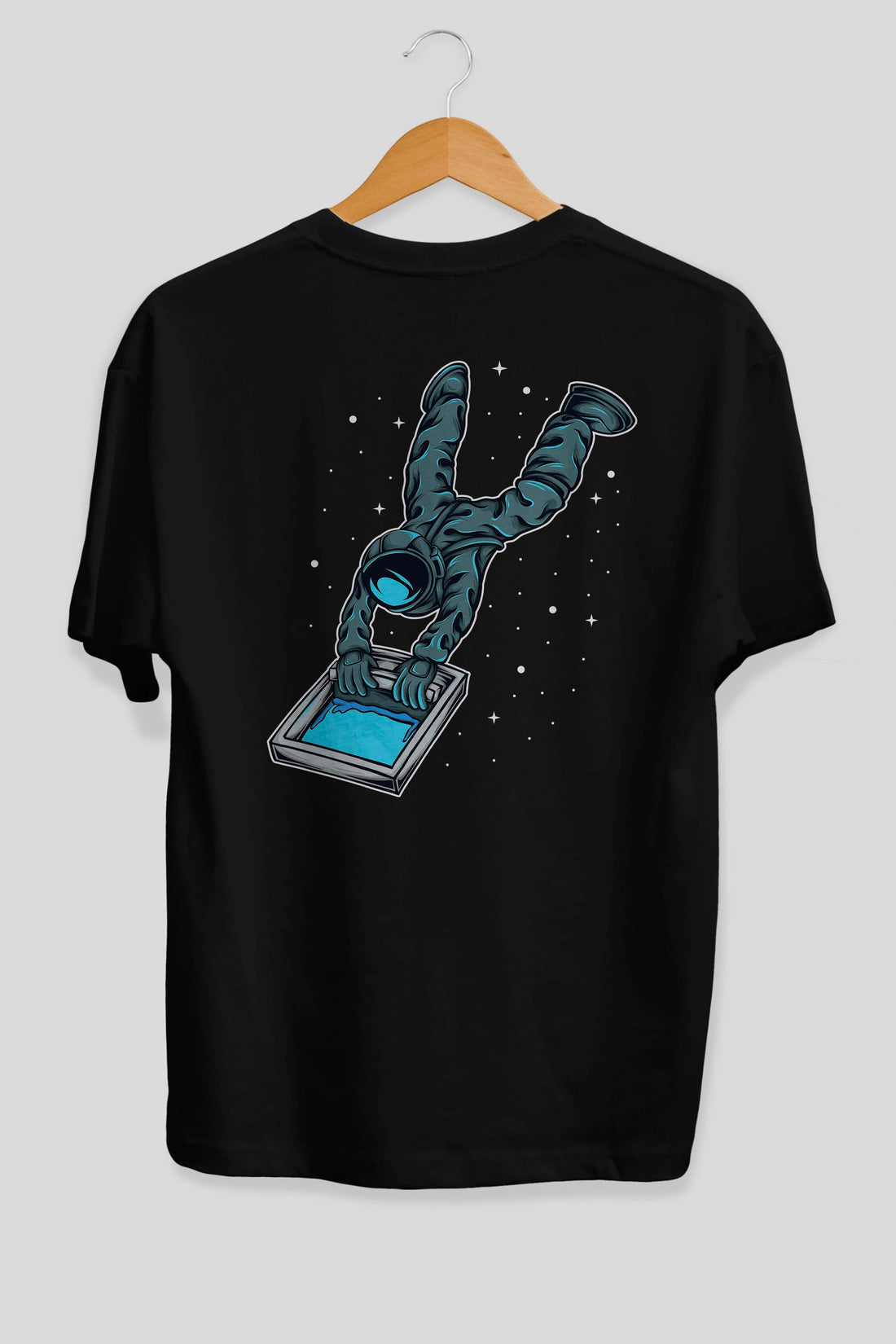 Astroscreen Arka Baskılı Oversize t-shirt Erkek Kadın Unisex