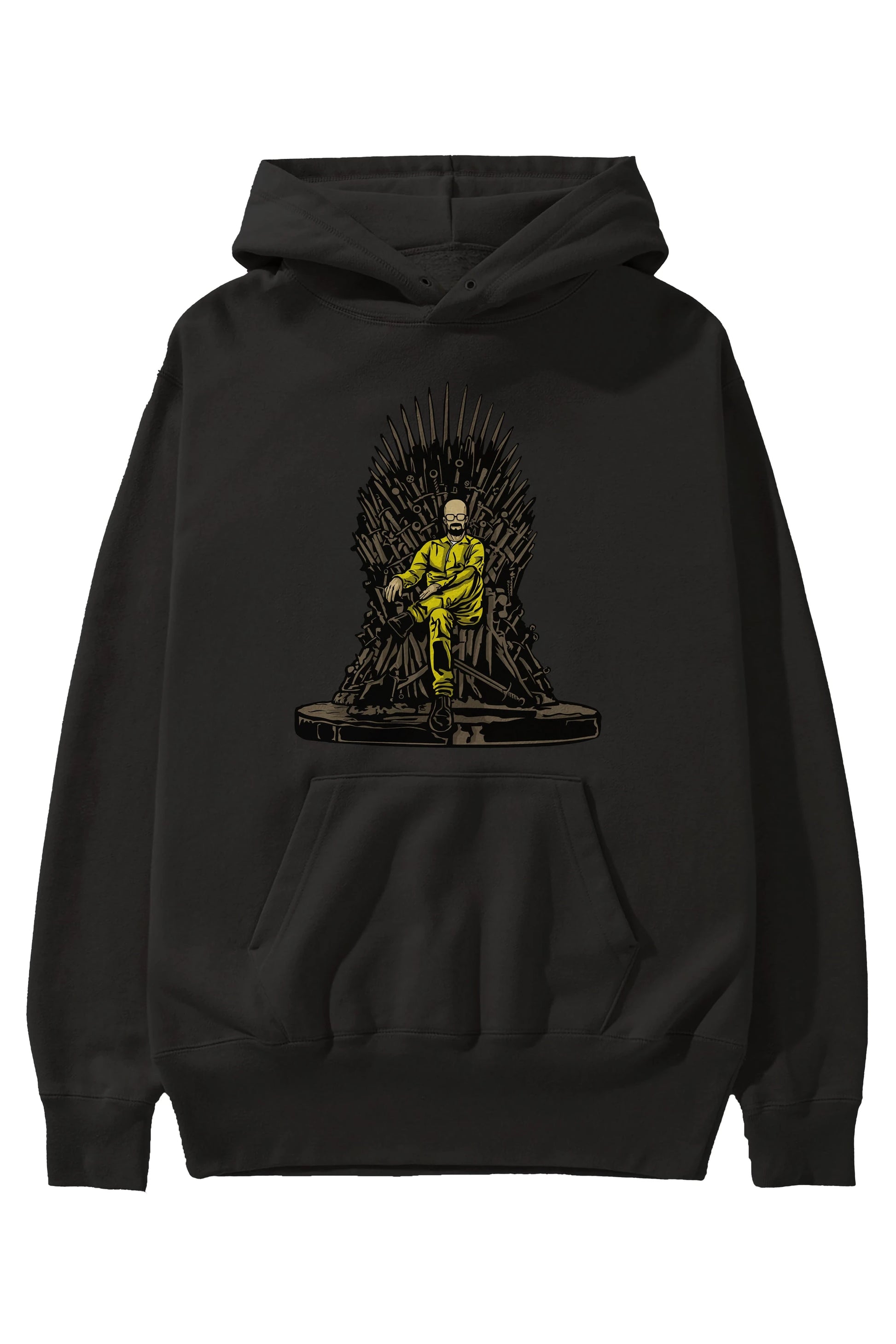 Danger Throne Ön Baskılı Hoodie Oversize Kapüşonlu Sweatshirt Erkek Kadın Unisex