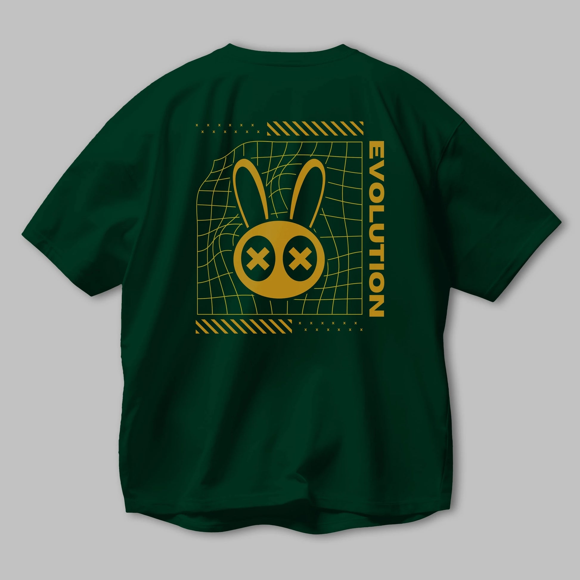 Evolution Yazılı Arka Baskılı Oversize t-shirt Erkek Kadın Unisex