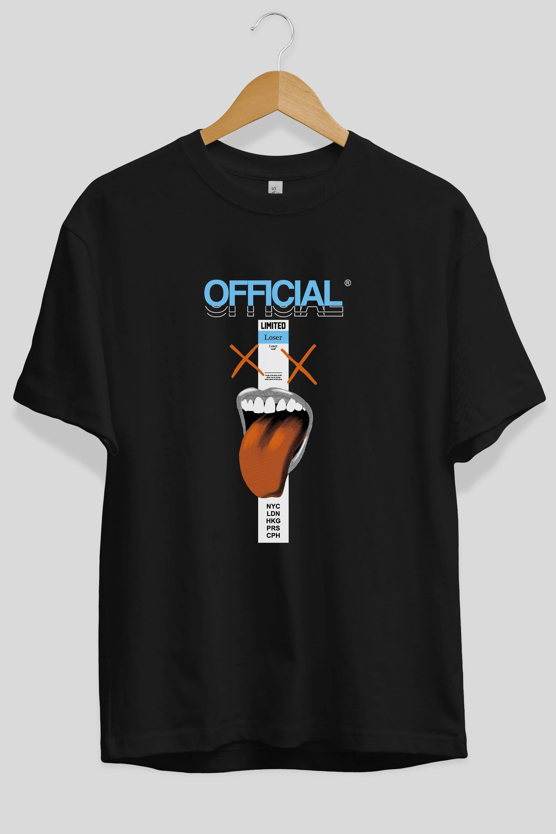 Official Loser Ön Baskılı Oversize t-shirt Erkek Kadın Unisex