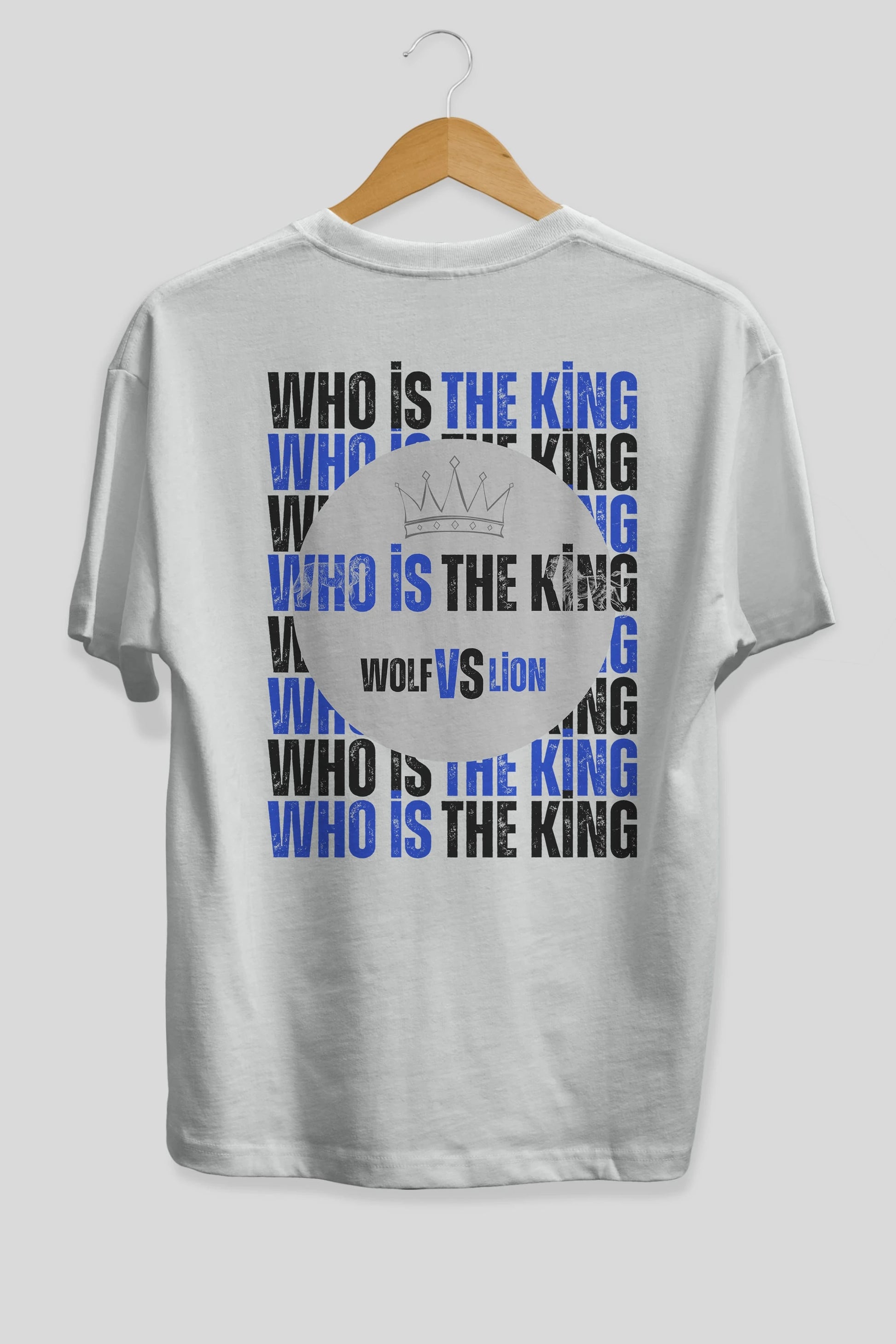 Who Is The King Yazılı Arka Baskılı Oversize t-shirt Erkek Kadın Unisex
