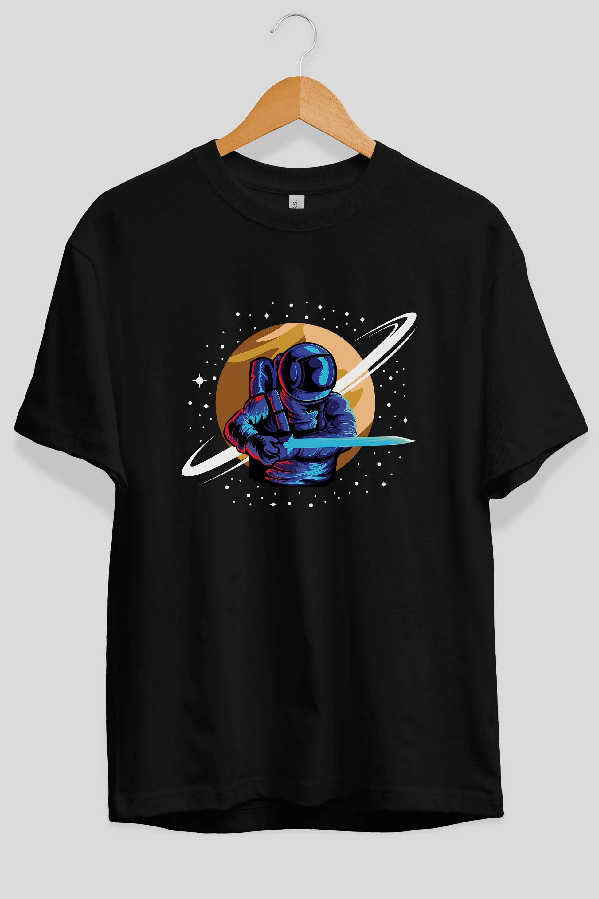 Astro Knight Ön Baskılı Oversize t-shirt Erkek Kadın Unisex