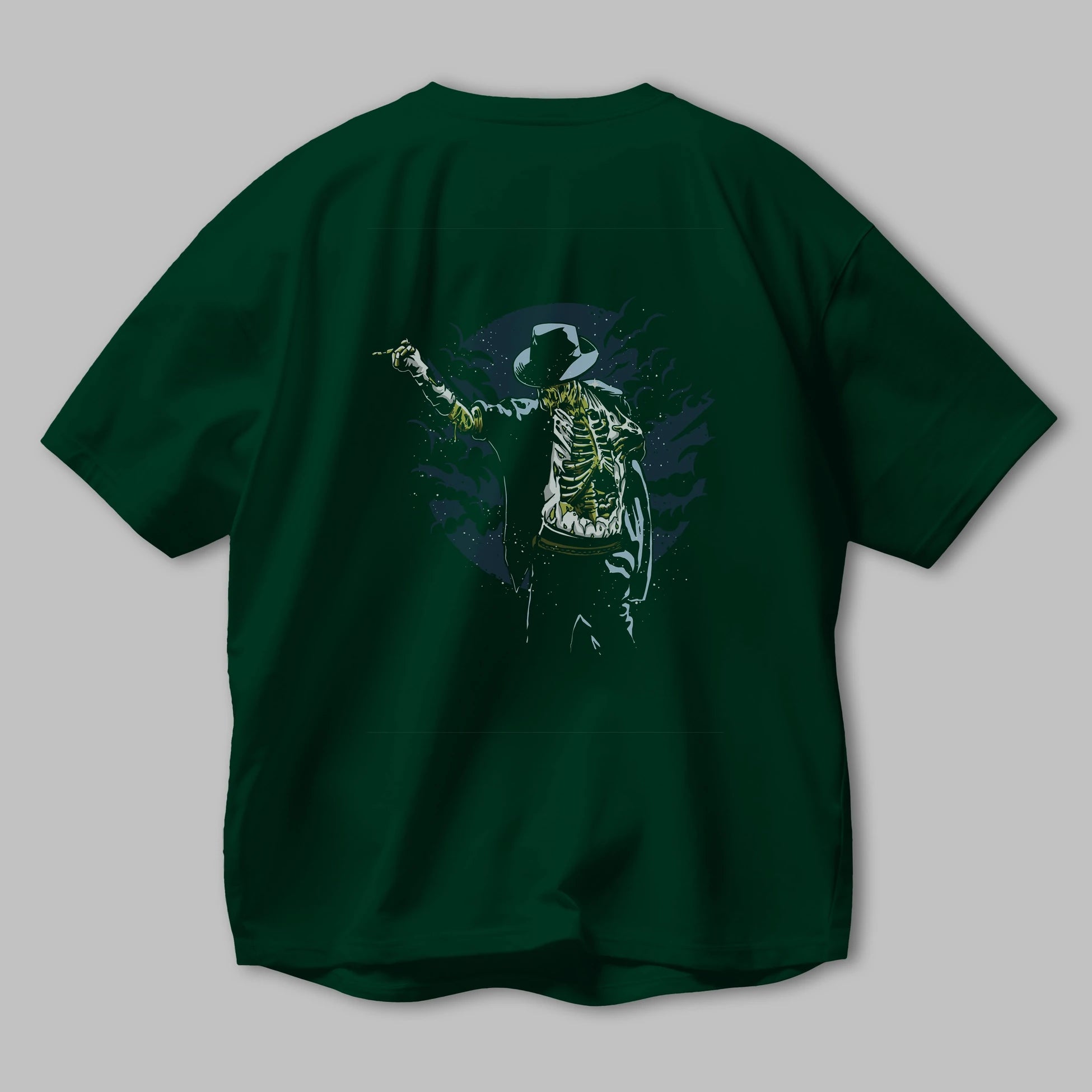 Zombie Pop Arka Baskılı Oversize t-shirt Erkek Kadın Unisex %100 Pamuk