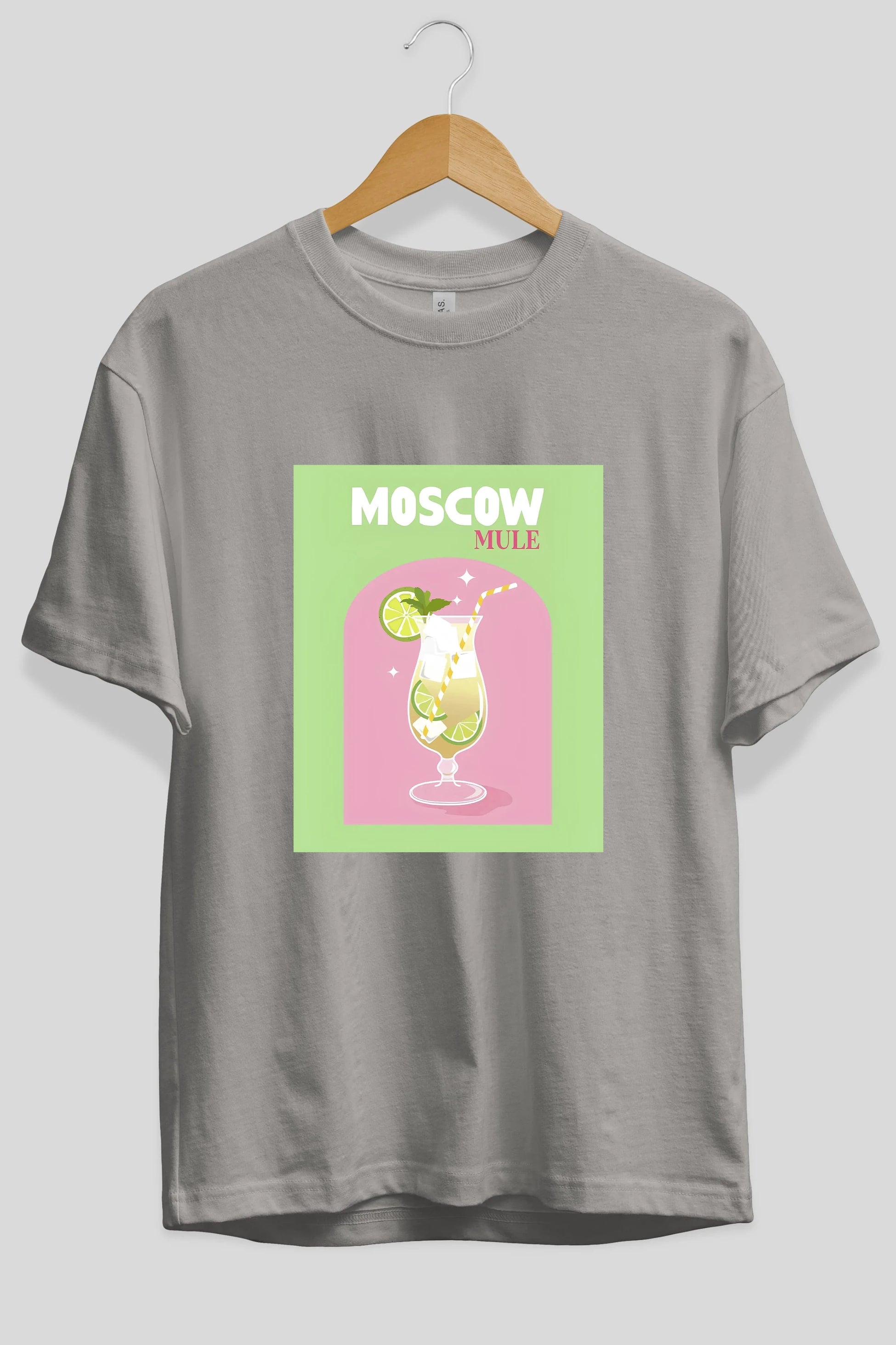 Moscow Mule 5 Ön Baskılı Oversize t-shirt Erkek Kadın Unisex %100 Pamuk Bisiklet Yaka tişort
