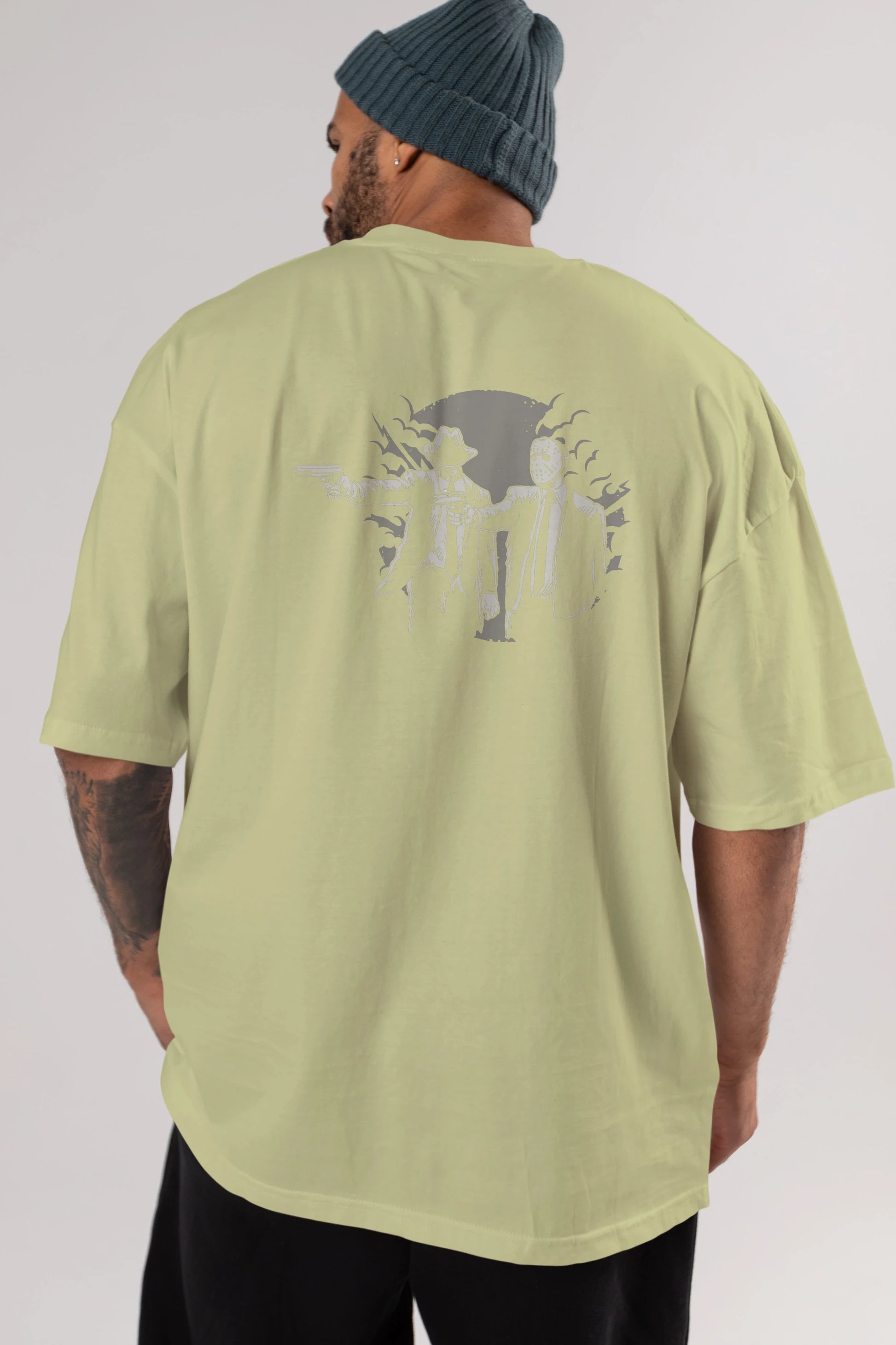 Pulp Killer Arka Baskılı Oversize t-shirt Erkek Kadın Unisex %100 Pamuk