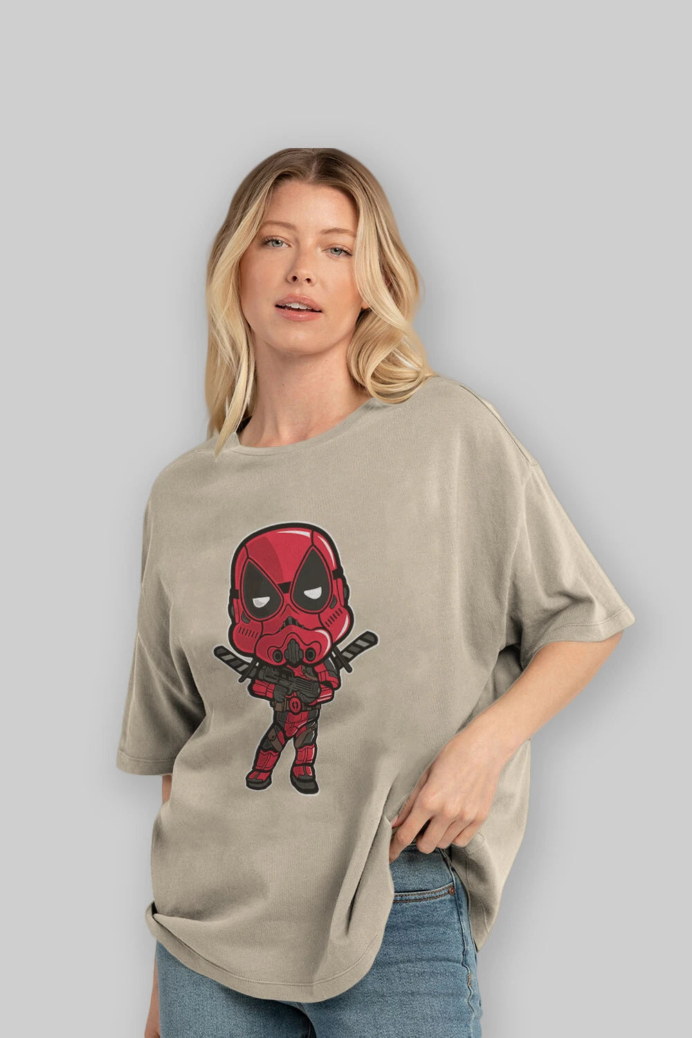 Deadpool (22) Ön Baskılı Oversize t-shirt Erkek Kadın Unisex %100 Pamuk Bisiklet Yaka tişort