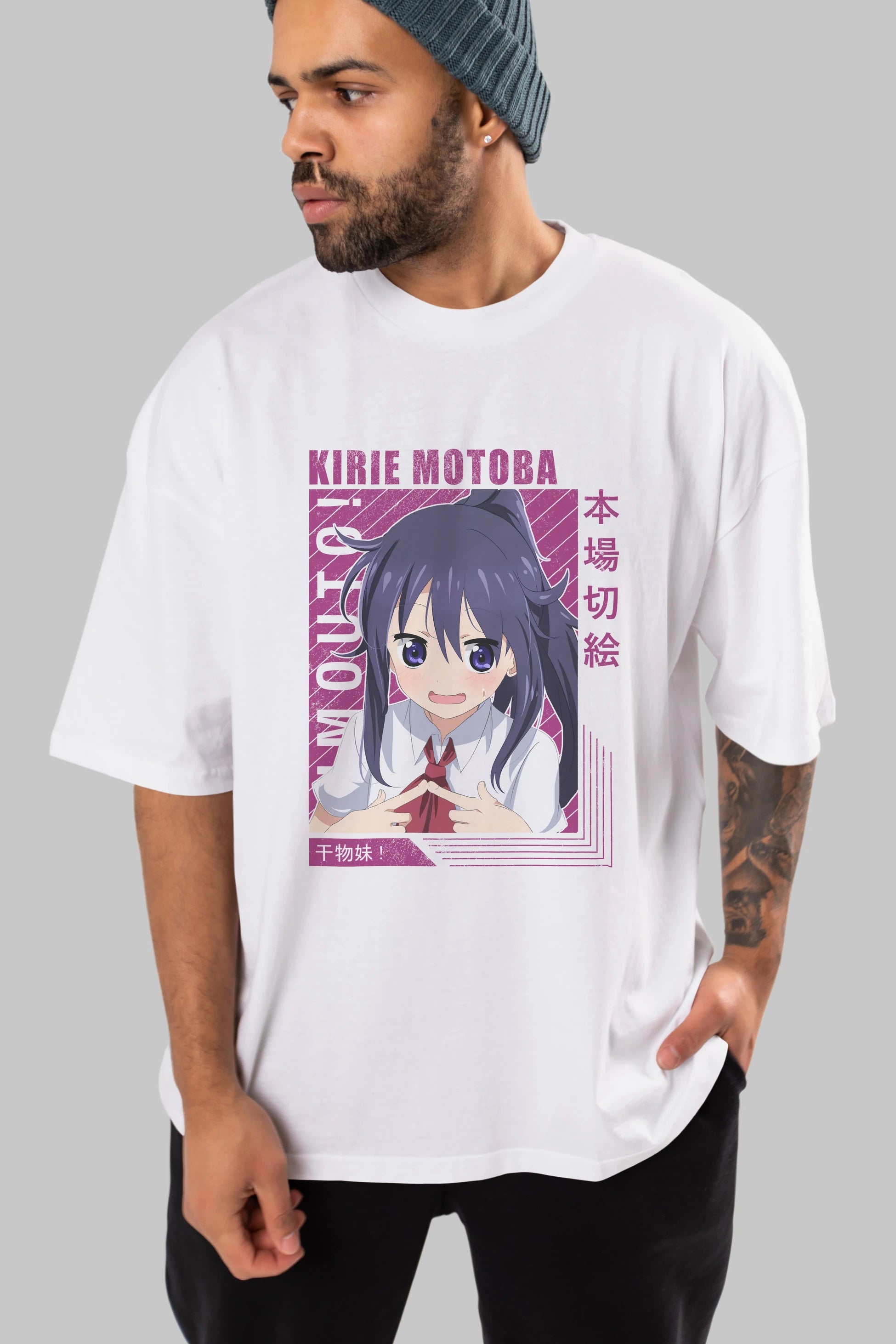 Kirie Motoba 4 Anime Ön Baskılı Oversize t-shirt %100 pamuk Erkek Kadın Unisex