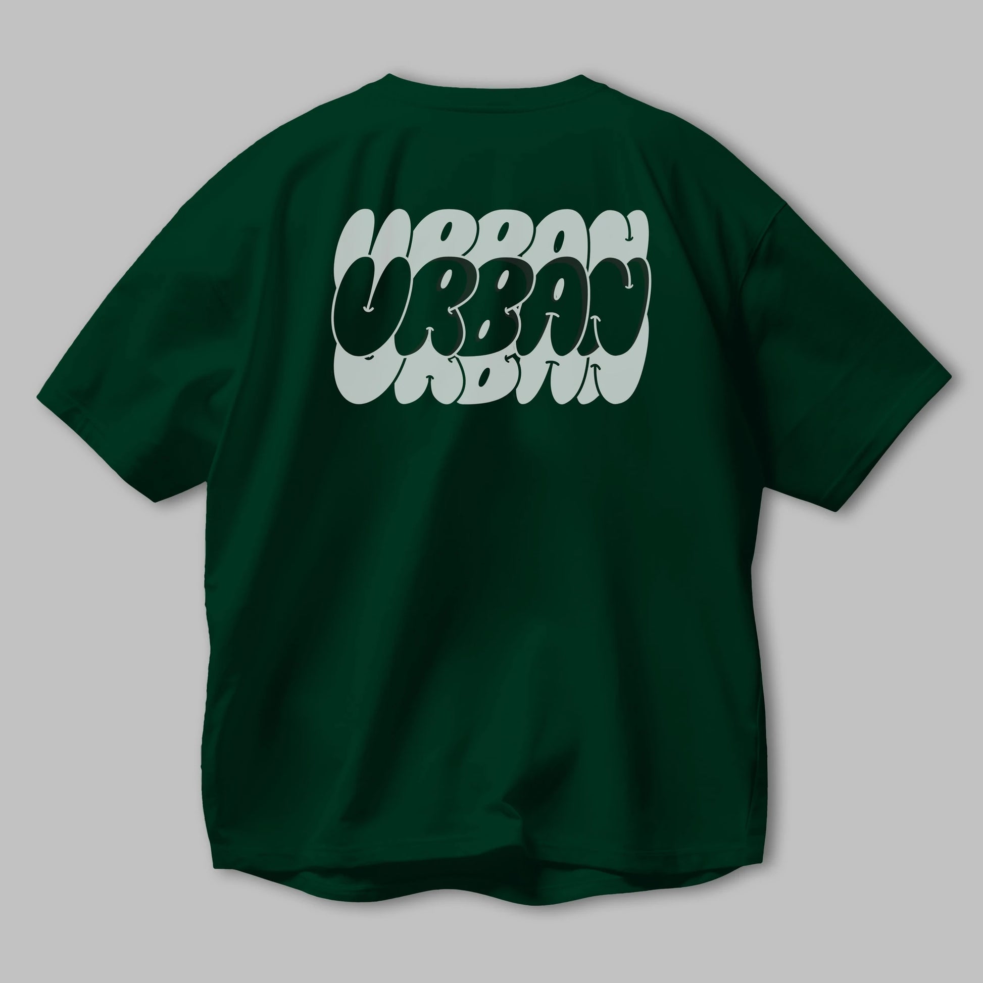 Urban Yazılı Arka Baskılı Oversize t-shirt Erkek Kadın Unisex