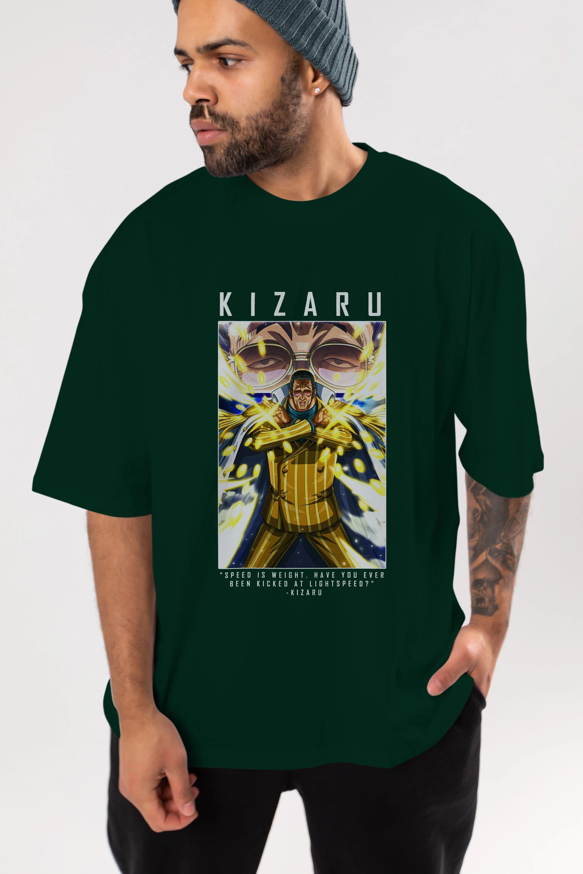 Kizaru Anime Ön Baskılı Oversize t-shirt Erkek Kadın Unisex