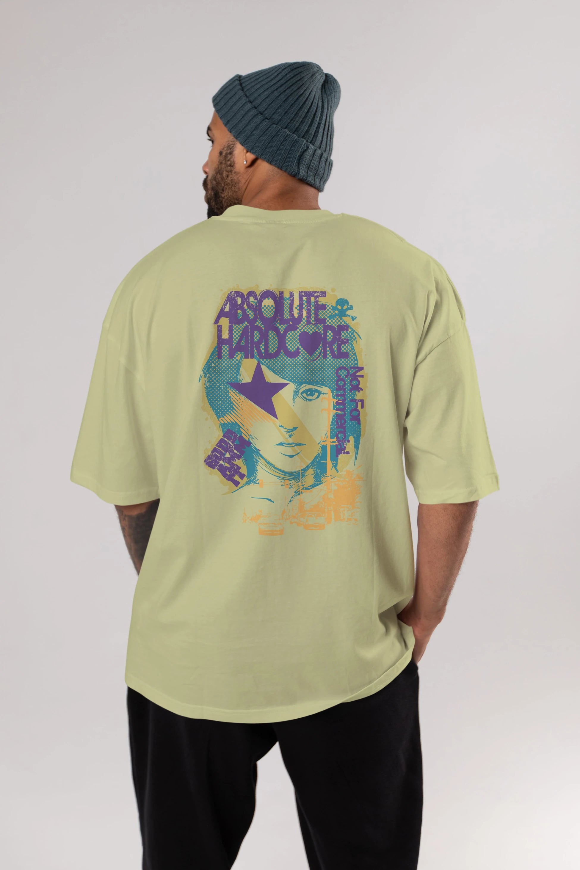 Absolute Hardcore Arka Baskılı Oversize t-shirt Erkek Kadın Unisex