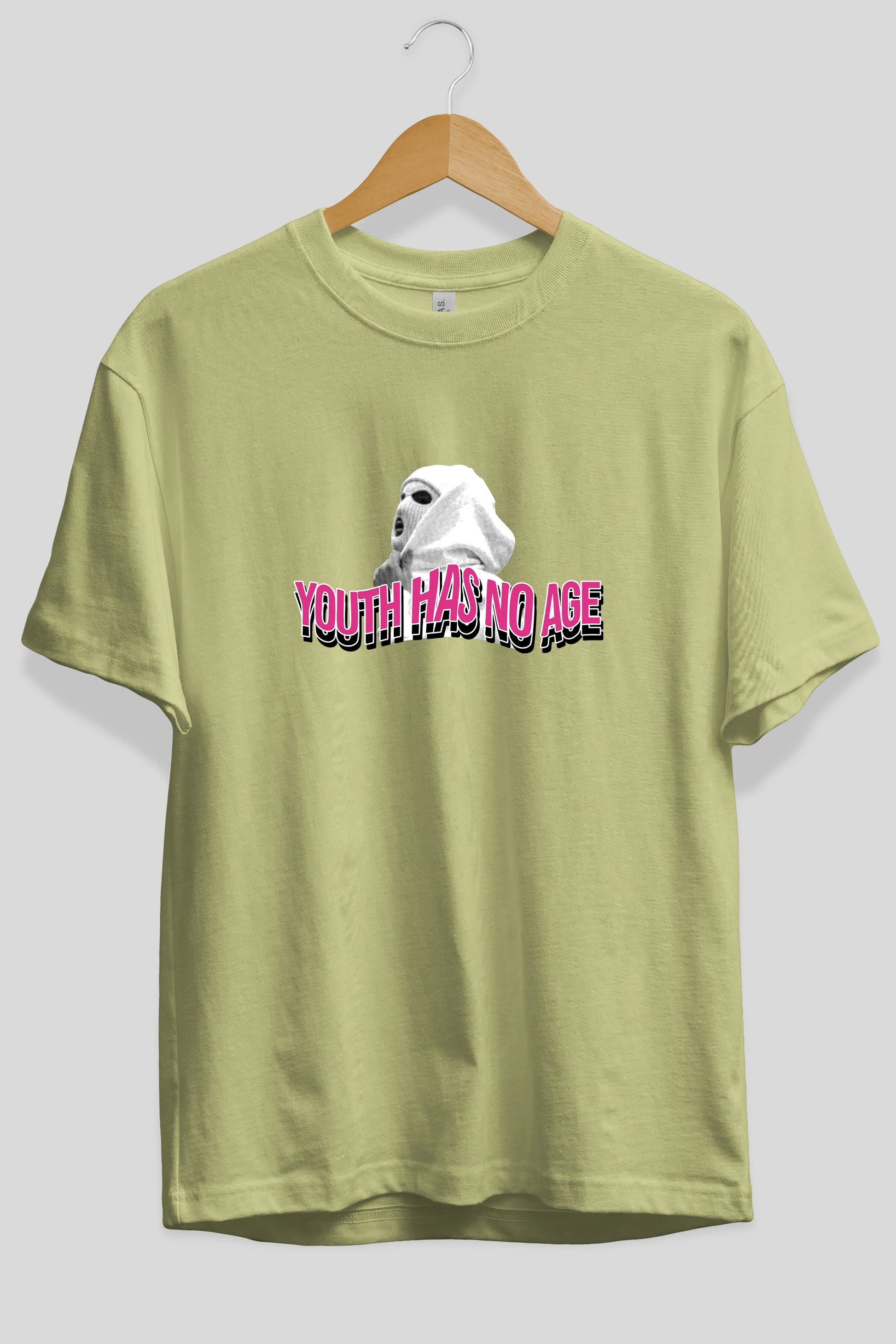 Youth Has No Age Ön Baskılı Oversize t-shirt Erkek Kadın Unisex