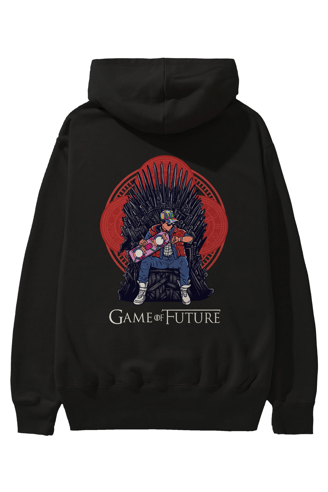Game Of Future Arka Baskılı Hoodie Oversize Kapüşonlu Sweatshirt Erkek Kadın Unisex