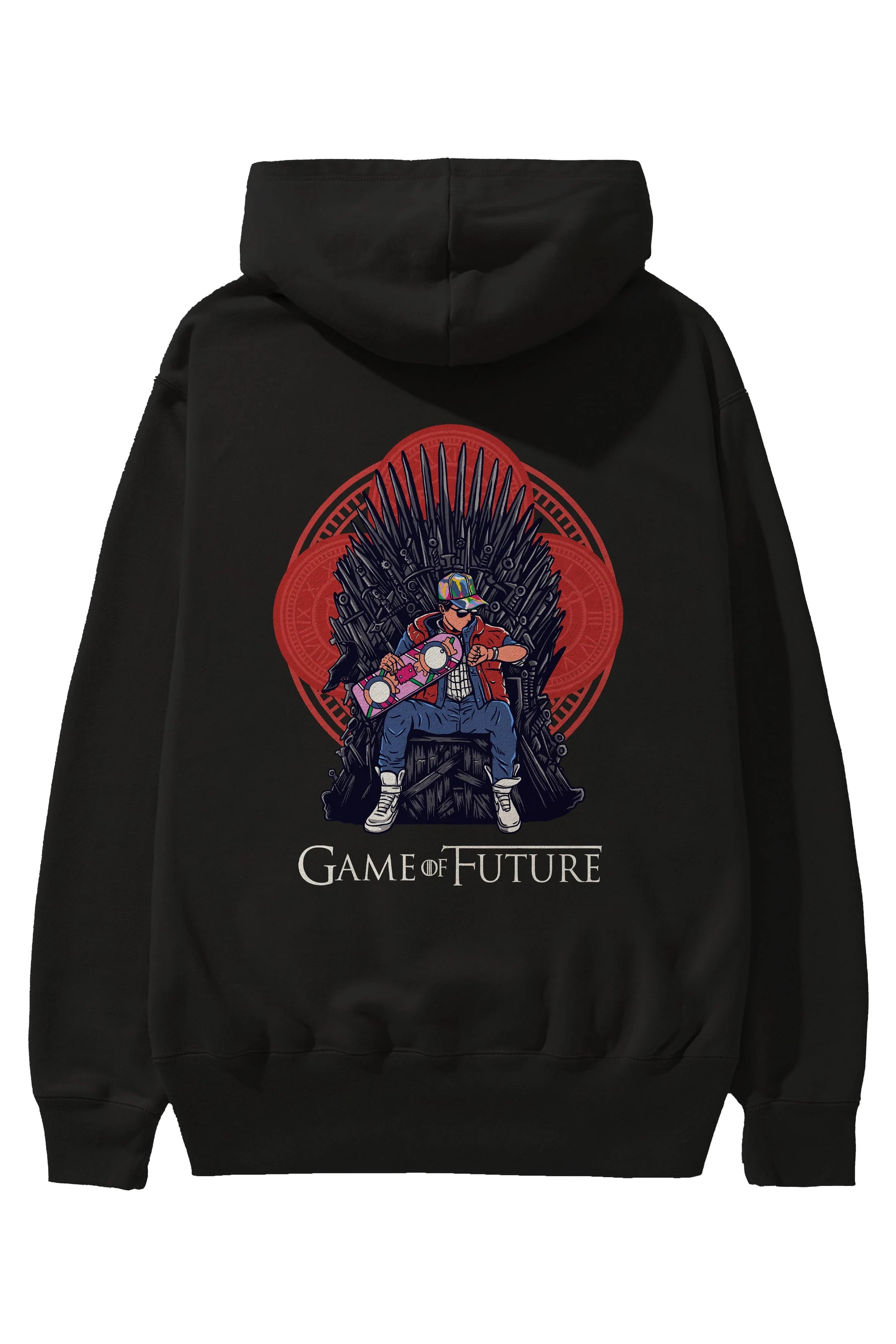 Game Of Future Arka Baskılı Hoodie Oversize Kapüşonlu Sweatshirt Erkek Kadın Unisex