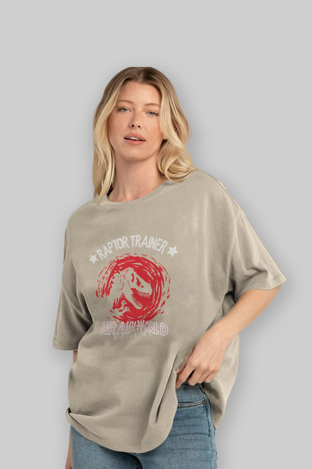 Jurassic Park (3) Ön Baskılı Oversize t-shirt Erkek Kadın Unisex %100 Pamuk Bisiklet Yaka tişort