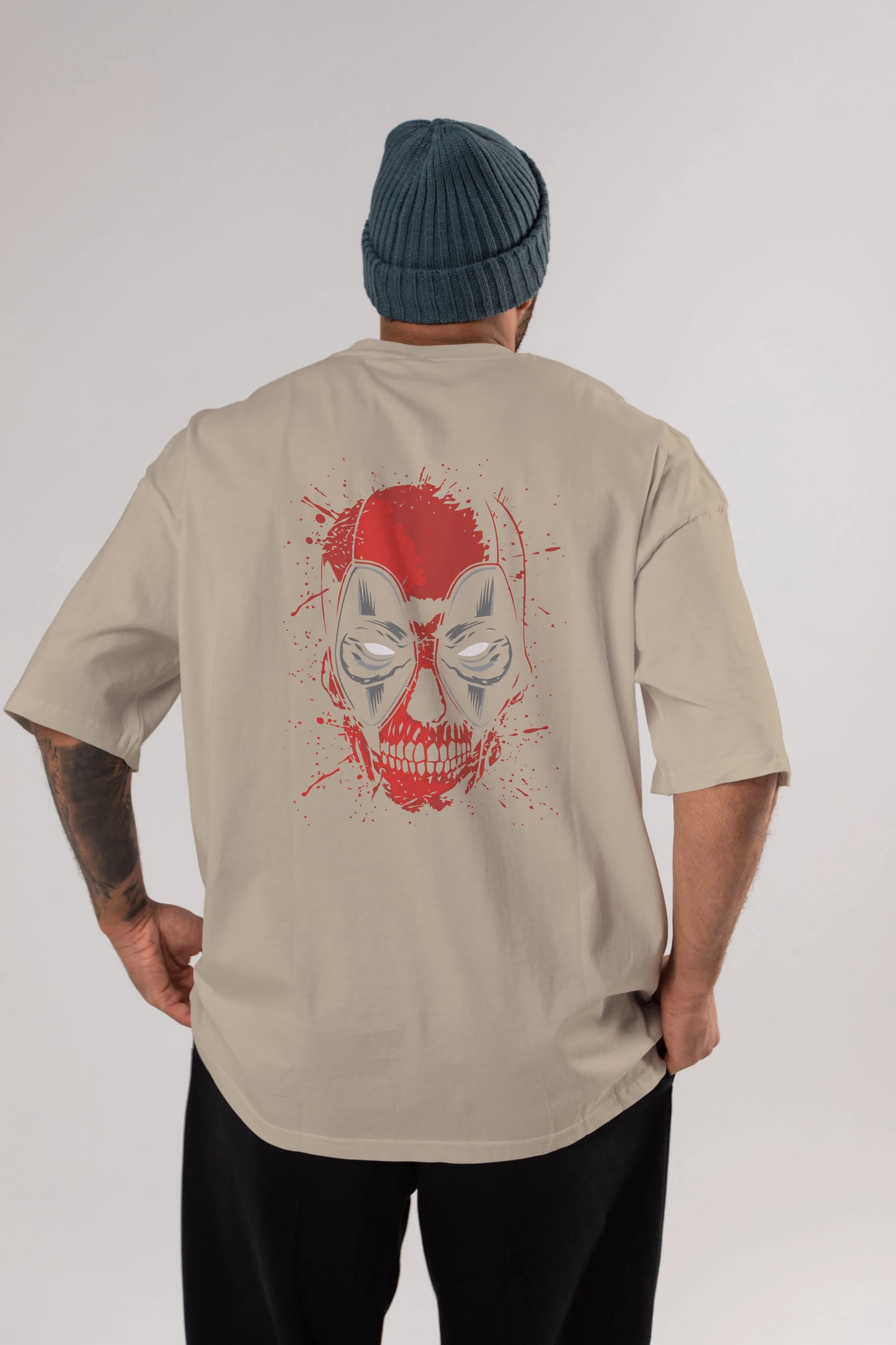 Deadpool (3) Arka Baskılı Oversize t-shirt Erkek Kadın Unisex %100 Pamuk Bisiklet Yaka tişort