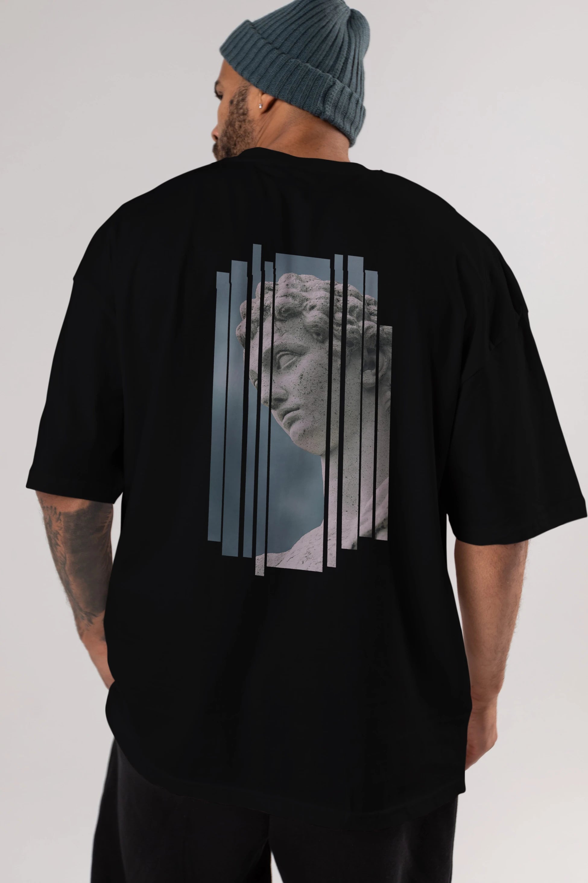 Aesthetic Sculpture Art Arka Baskılı Oversize t-shirt Erkek Kadın Unisex