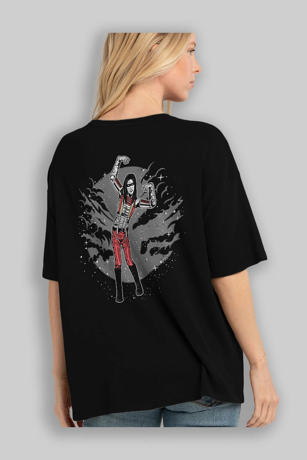 Marilyn Manson Arka Baskılı Oversize t-shirt Erkek Kadın Unisex %100 Pamuk