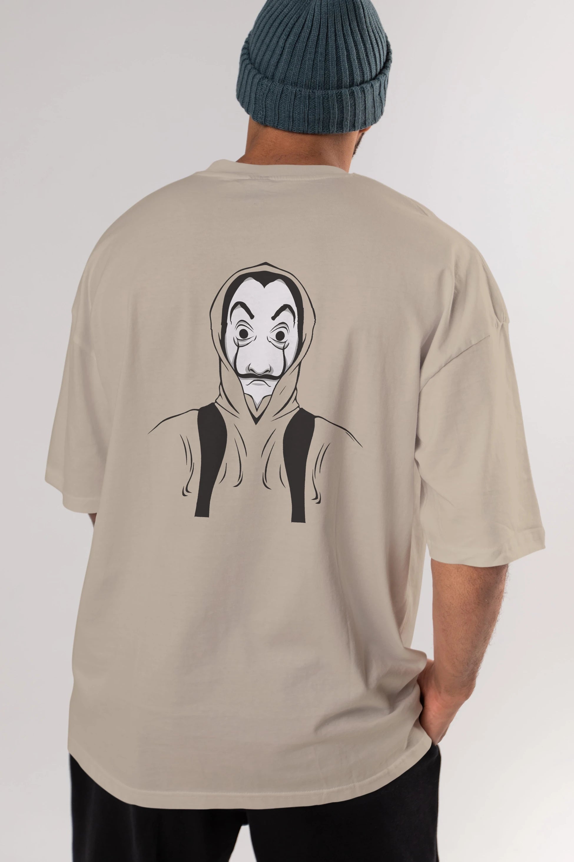 La Casa De Papel (7) Arka Baskılı Oversize t-shirt Erkek Kadın Unisex %100 Pamuk Bisiklet Yaka tişort