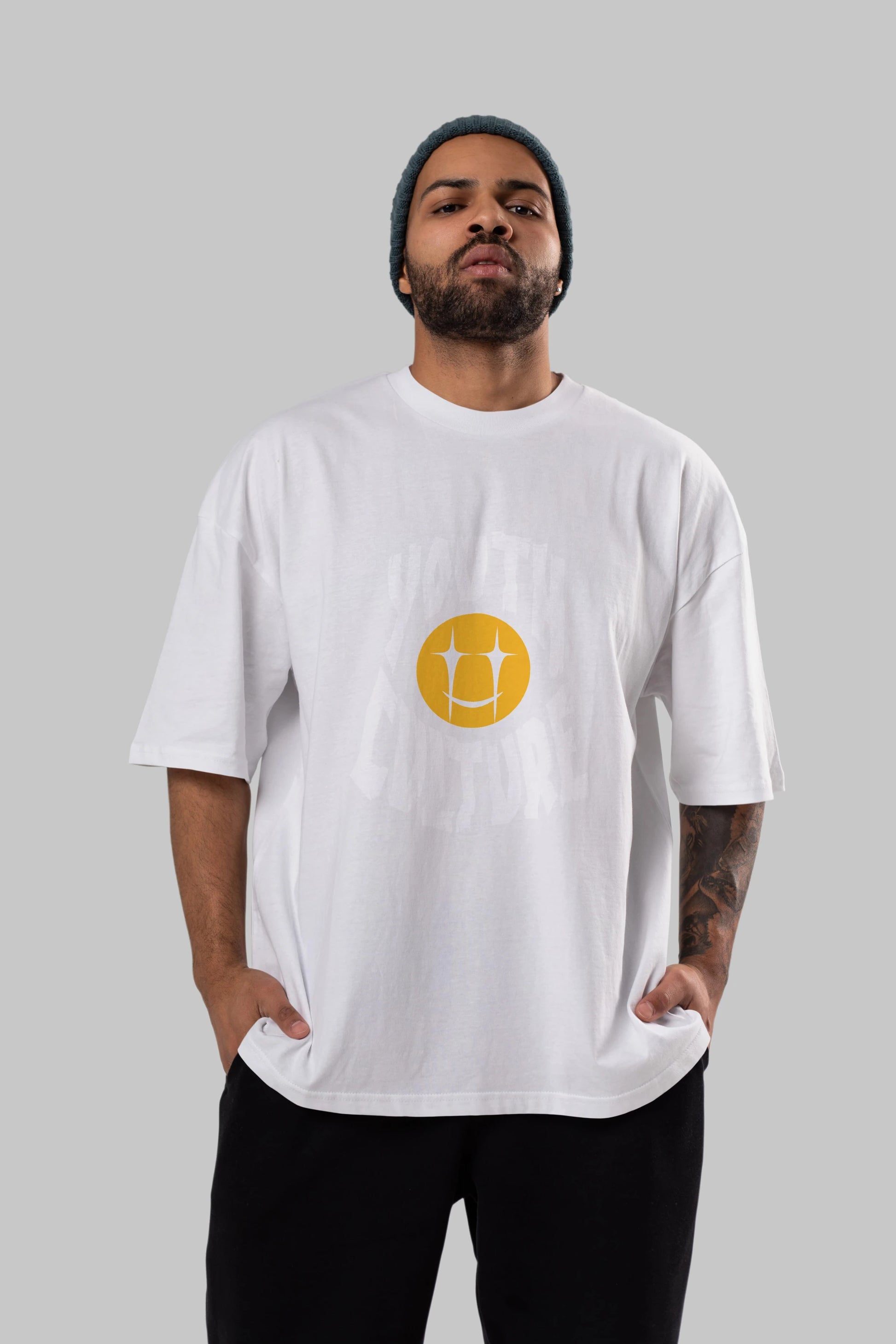 Youth Culture Ön Baskılı Oversize t-shirt Erkek Kadın Unisex