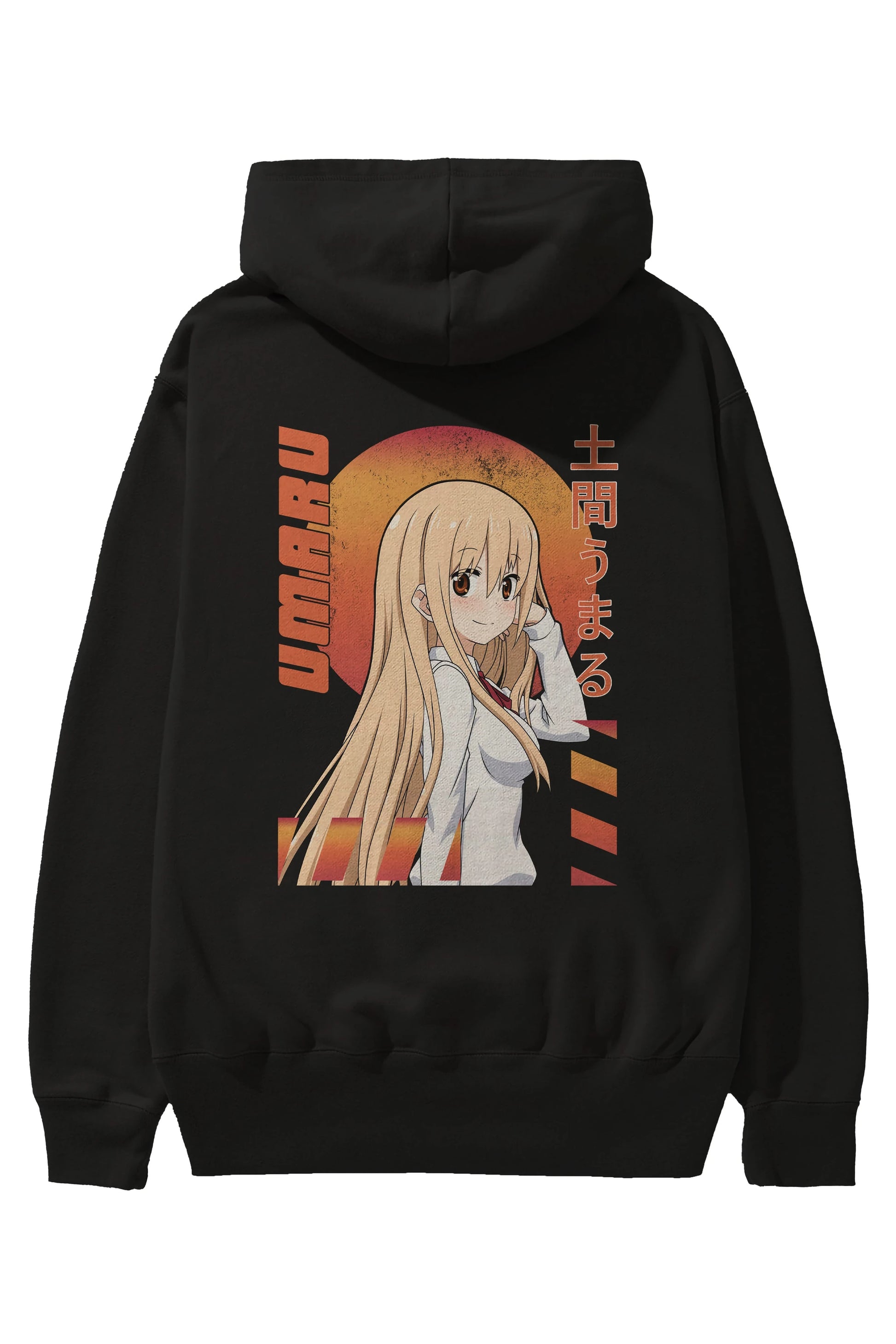 Umaru Doma 5 Anime Arka Baskılı Hoodie Oversize Kapüşonlu Sweatshirt Erkek Kadın Unisex