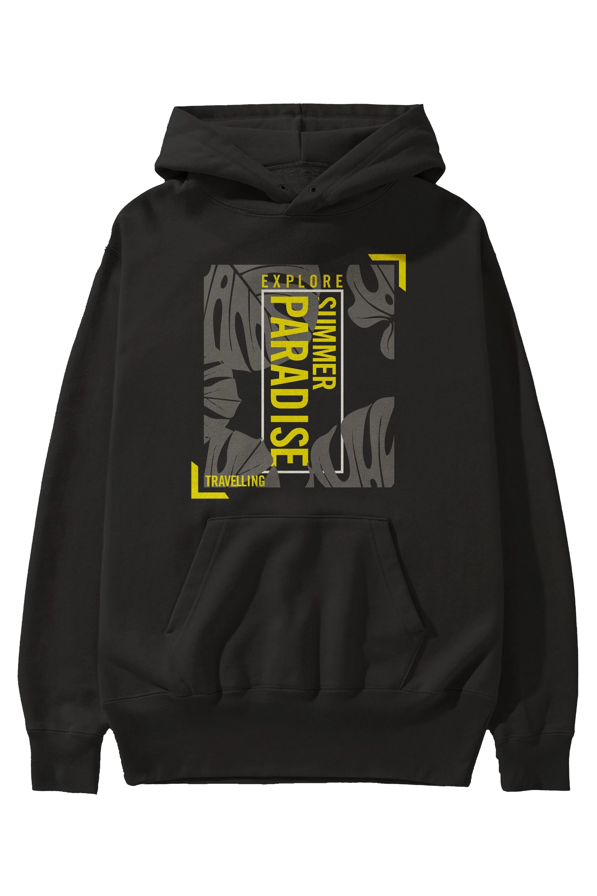 Explore Summer Ön Baskılı Hoodie Oversize Kapüşonlu Sweatshirt Erkek Kadın Unisex