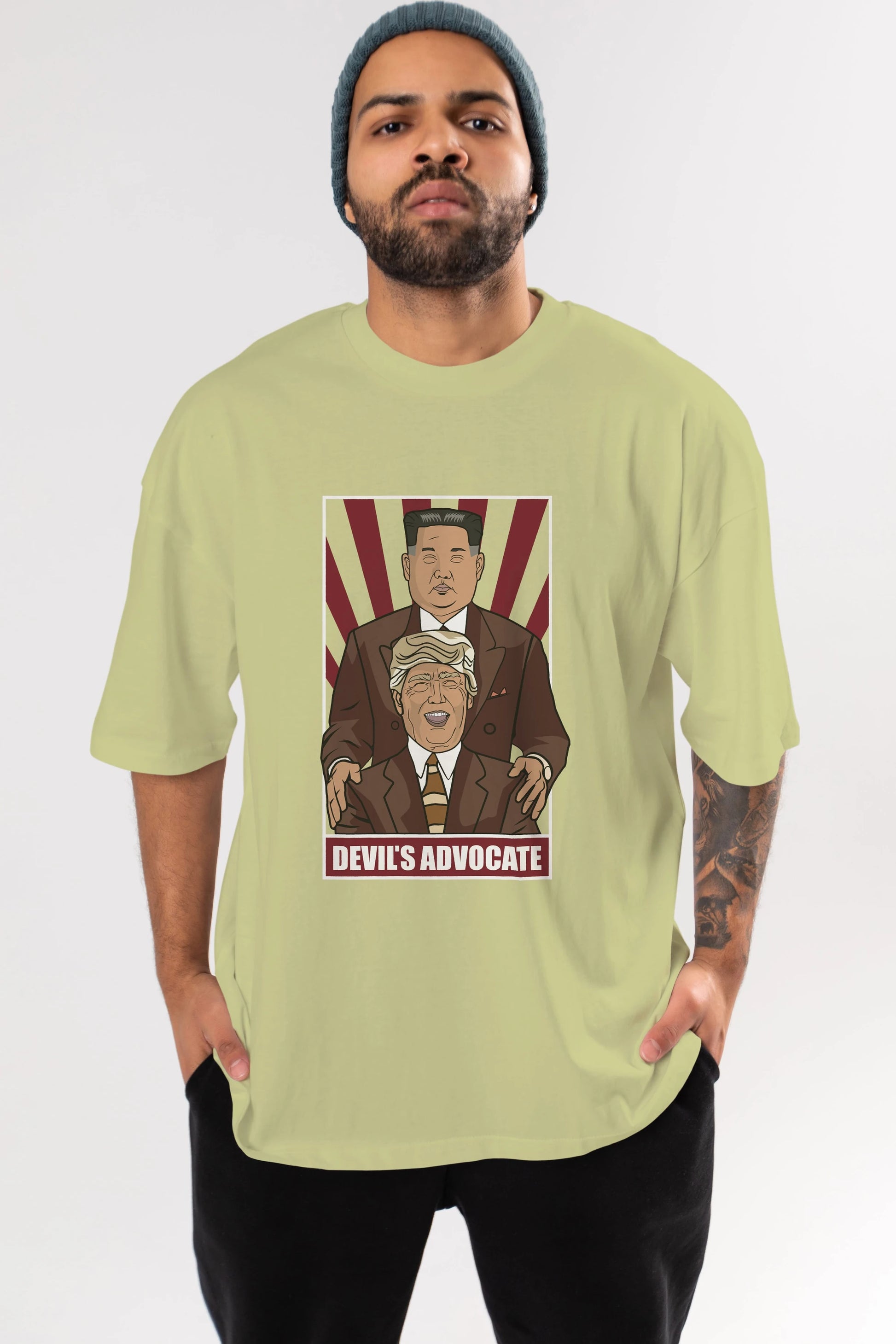 Devil_s Advocate Ön Baskılı Oversize t-shirt Erkek Kadın Unisex %100 Pamuk tişort