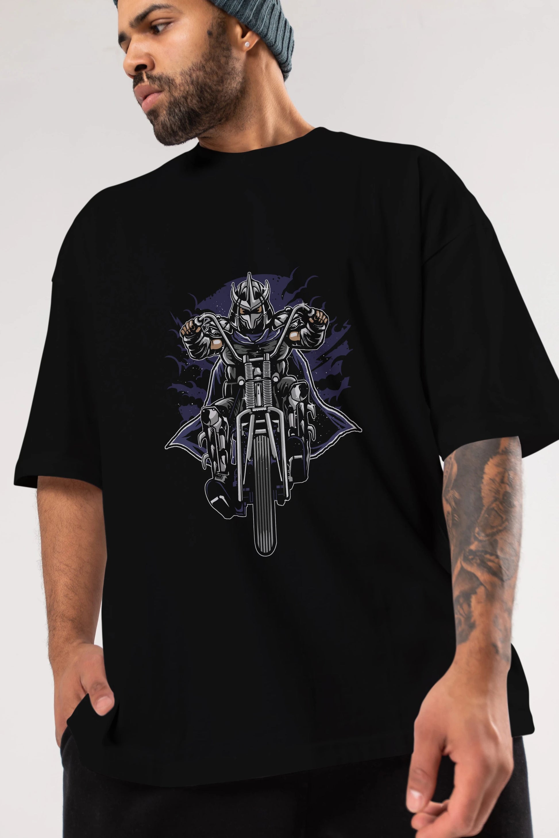 Shred Chopper Ön Baskılı Oversize t-shirt Erkek Kadın Unisex %100 Pamuk tişort