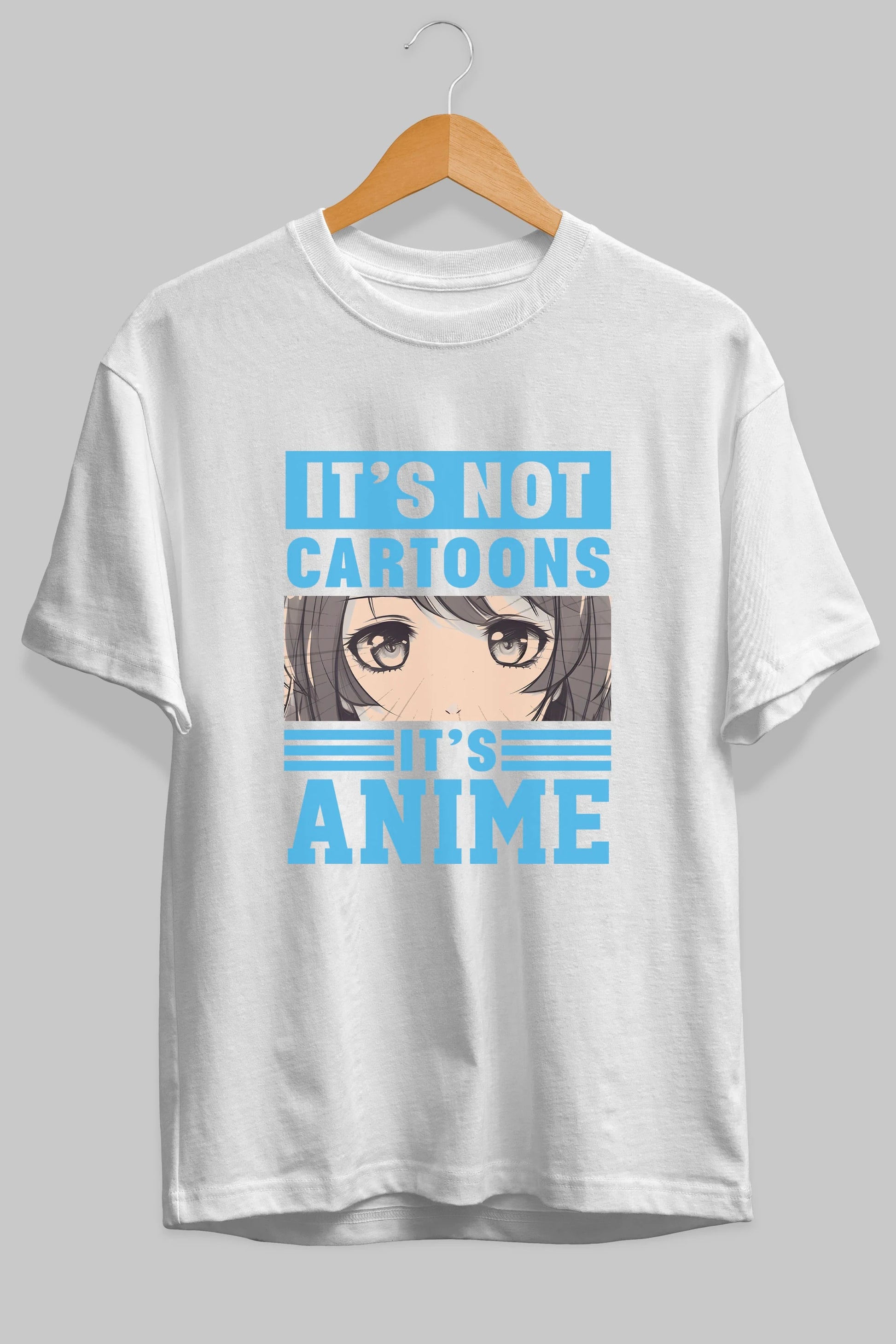Its Anime Anime Ön Baskılı Oversize t-shirt Erkek Kadın Unisex