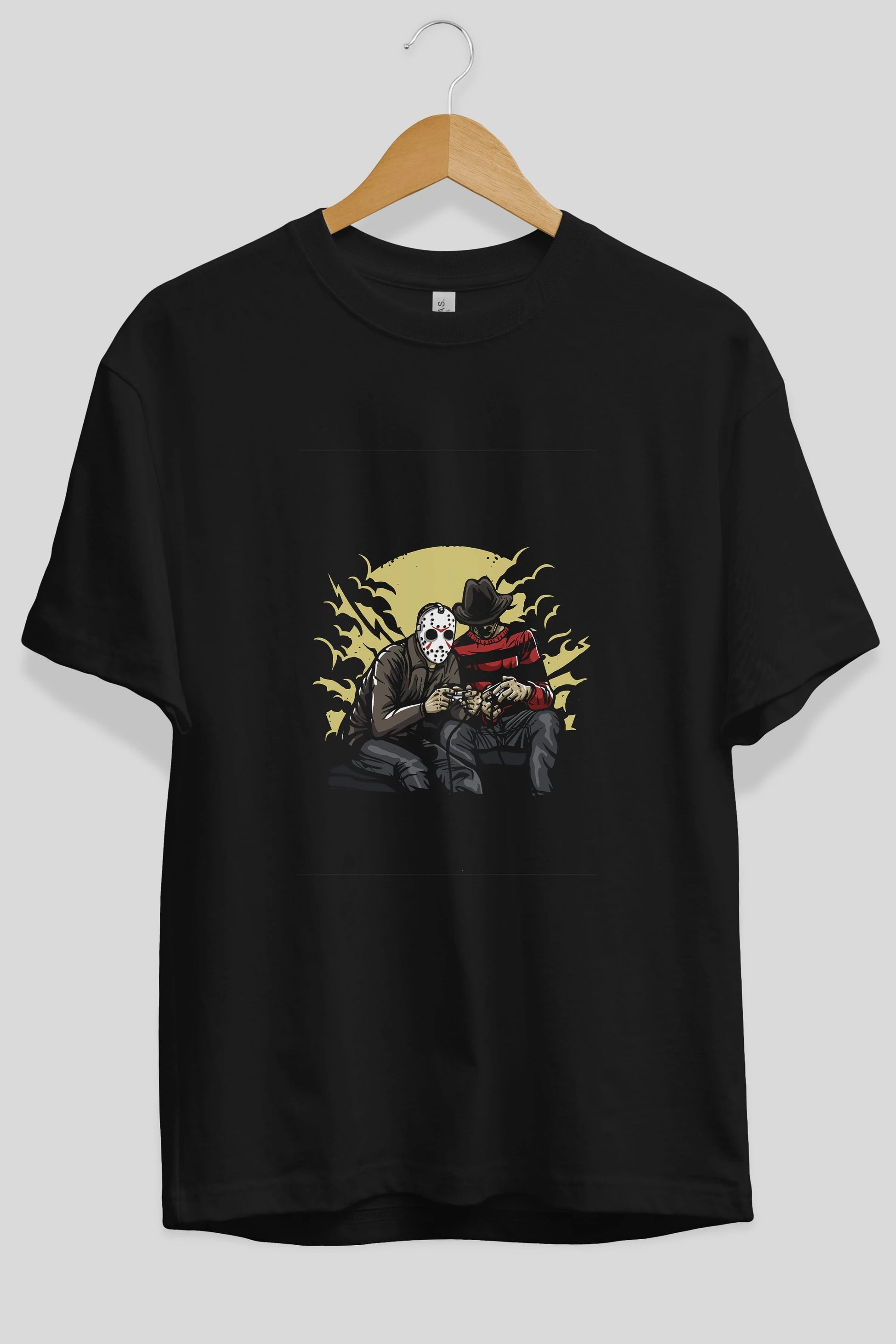 Dark Gamers Ön Baskılı Oversize t-shirt Erkek Kadın Unisex %100 Pamuk tişort