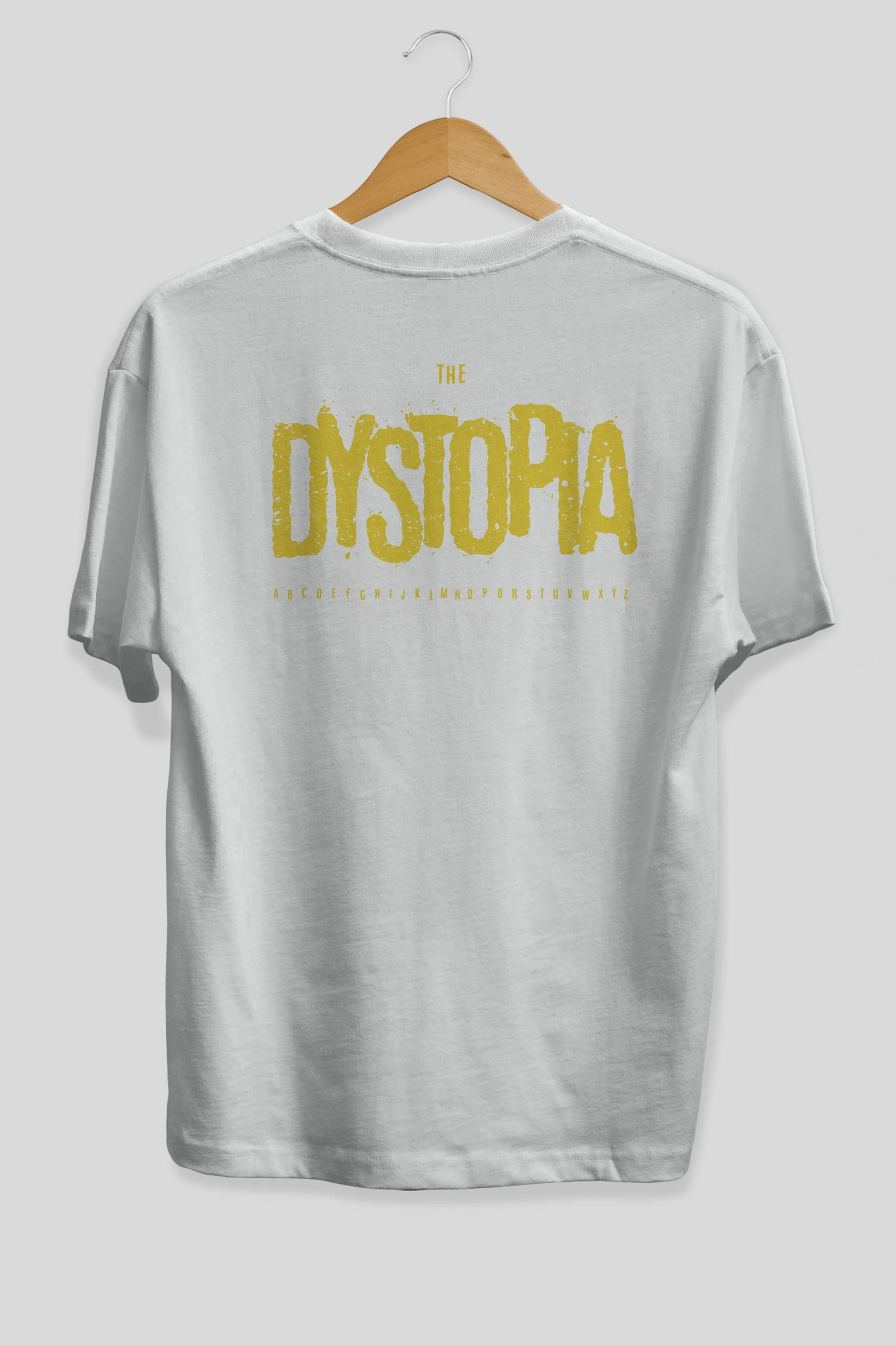 The Dystopia Arka Baskılı Oversize t-shirt Erkek Kadın Unisex