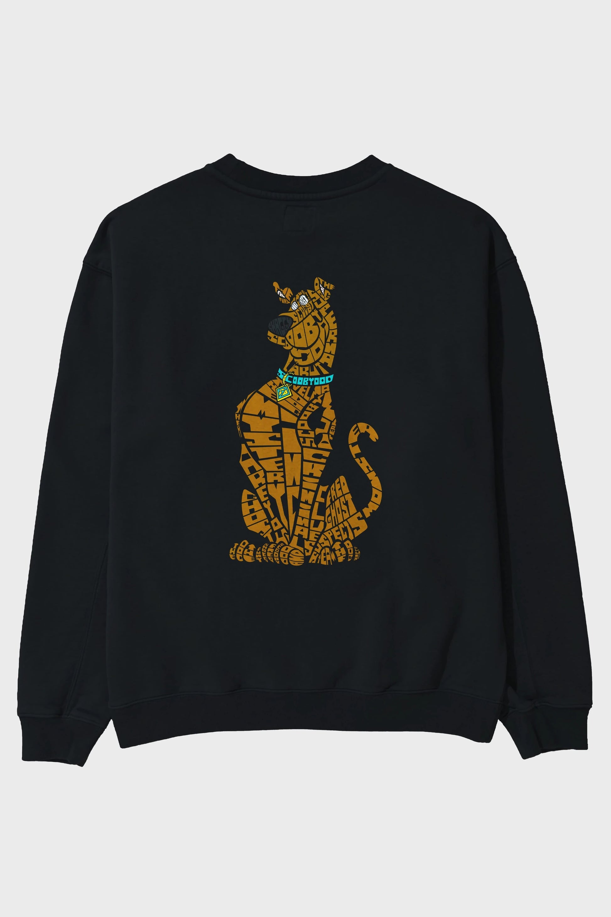 Scooby Doo Arka Baskılı Oversize Sweatshirt Erkek Kadın Unisex