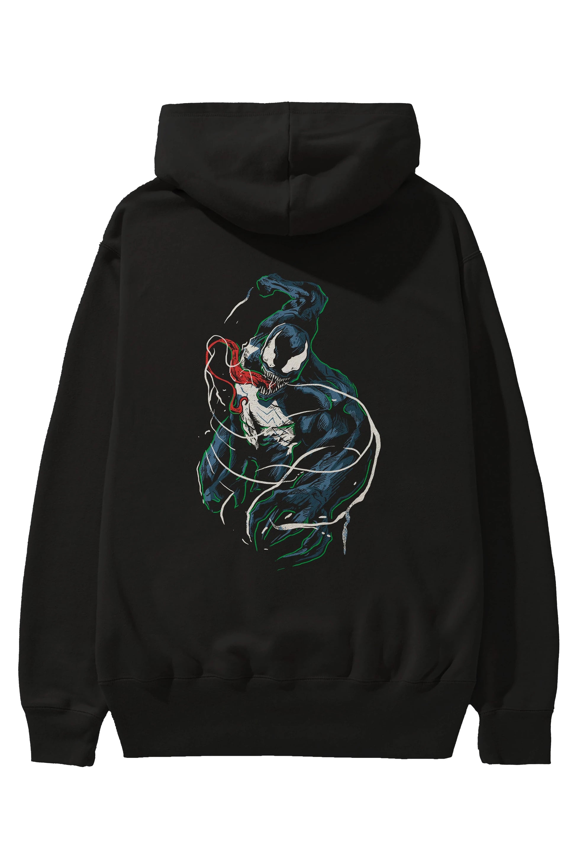 Venom (5) Arka Baskılı Hoodie Oversize Kapüşonlu Sweatshirt Erkek Kadın Unisex