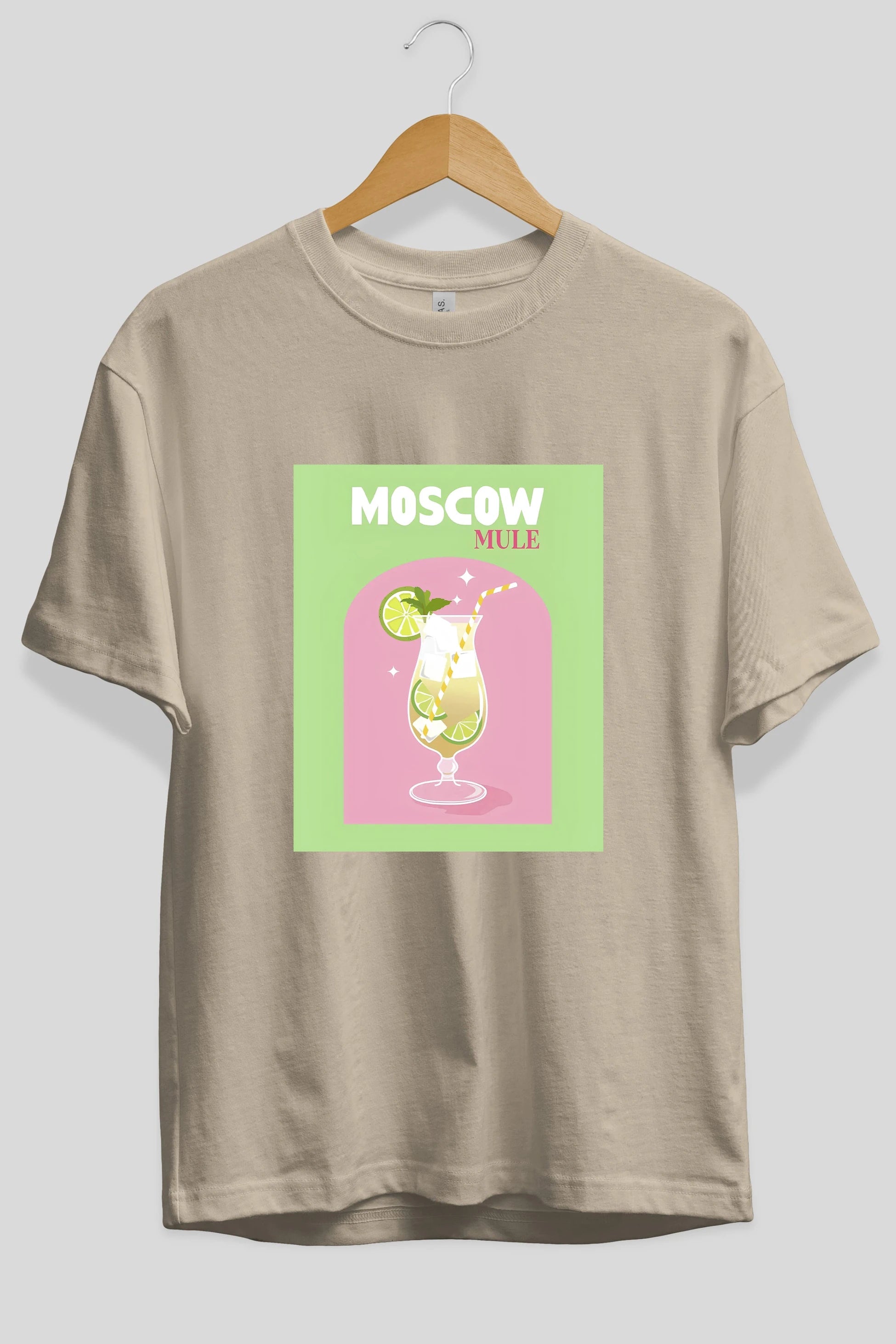 Moscow Mule 5 Ön Baskılı Oversize t-shirt Erkek Kadın Unisex %100 Pamuk Bisiklet Yaka tişort