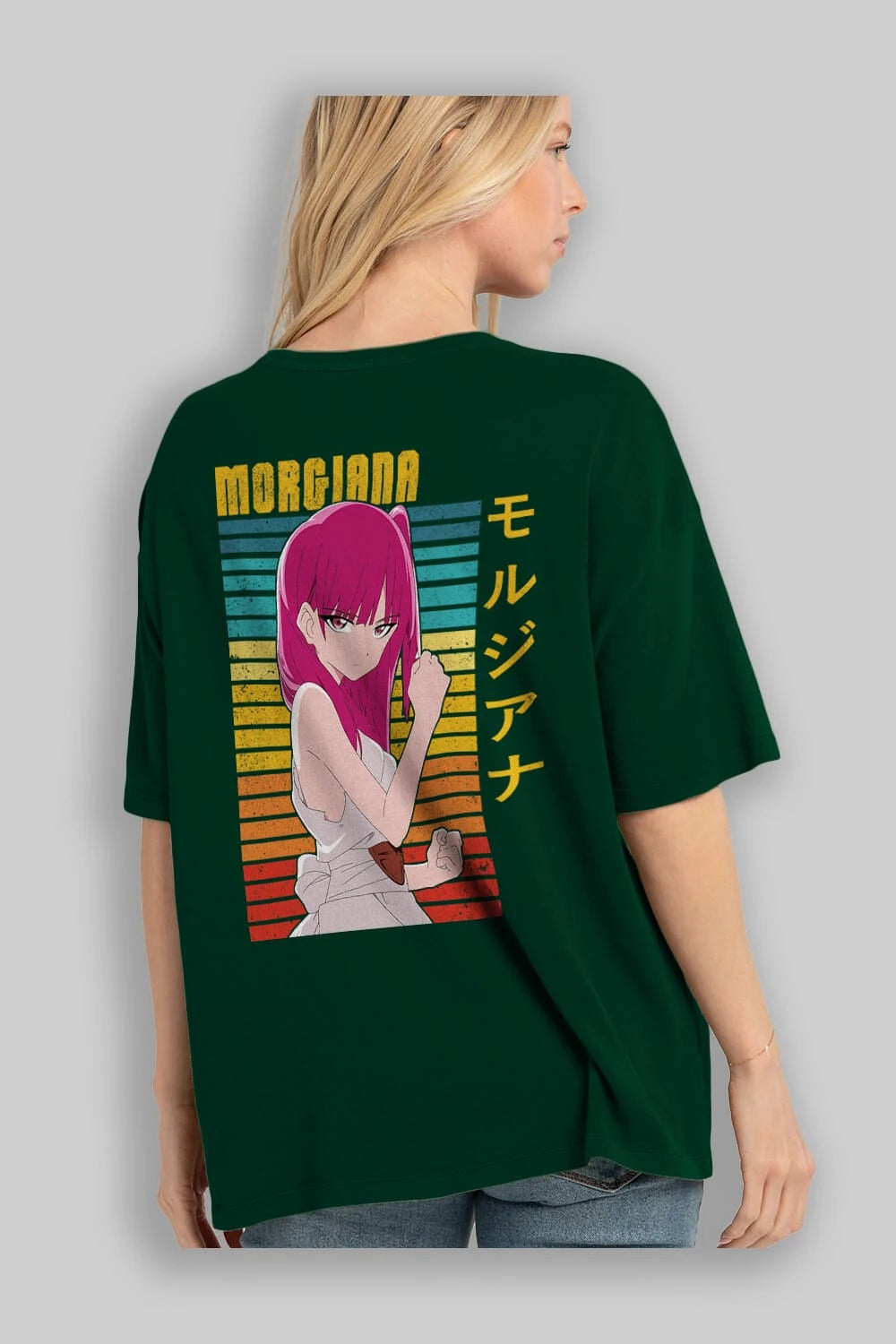 Morgiana 3 Anime Arka Baskılı Oversize t-shirt Erkek Kadın Unisex