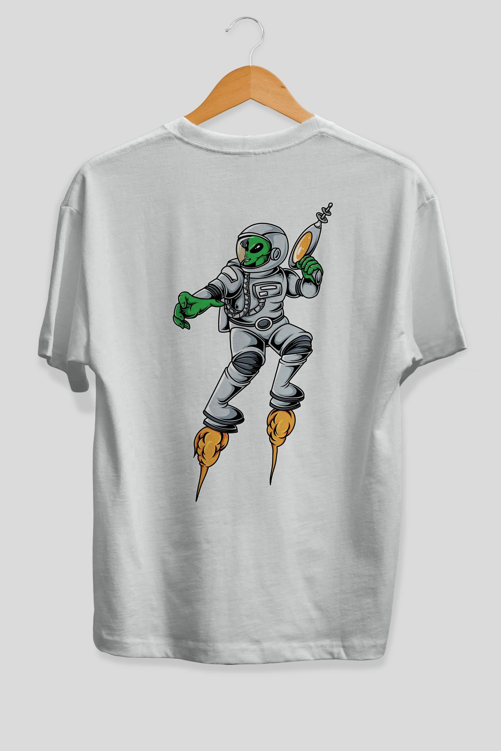 Alien Wars Tshirt Arka Baskılı Oversize t-shirt Erkek Kadın Unisex