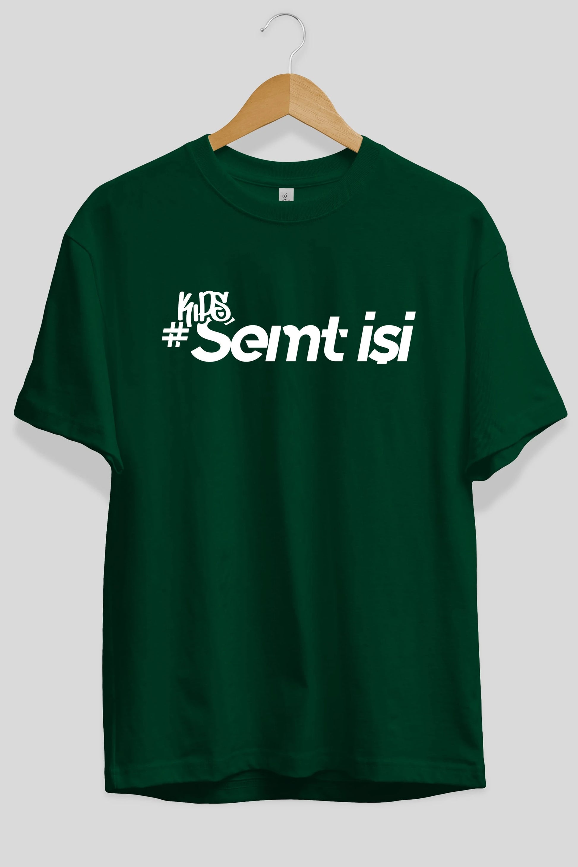 Semt İşi Ön Baskılı Oversize t-shirt %100 pamuk Erkek Kadın Unisex