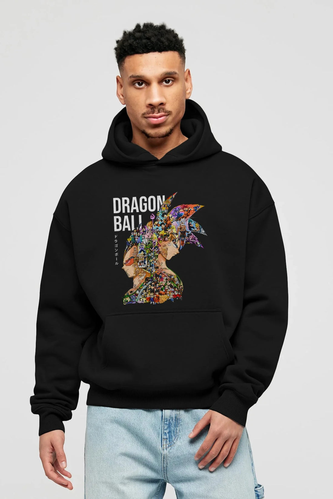 DRAGON BALL ART (5) Anime Ön Baskılı Hoodie Oversize Kapüşonlu Sweatshirt Erkek Kadın Unisex