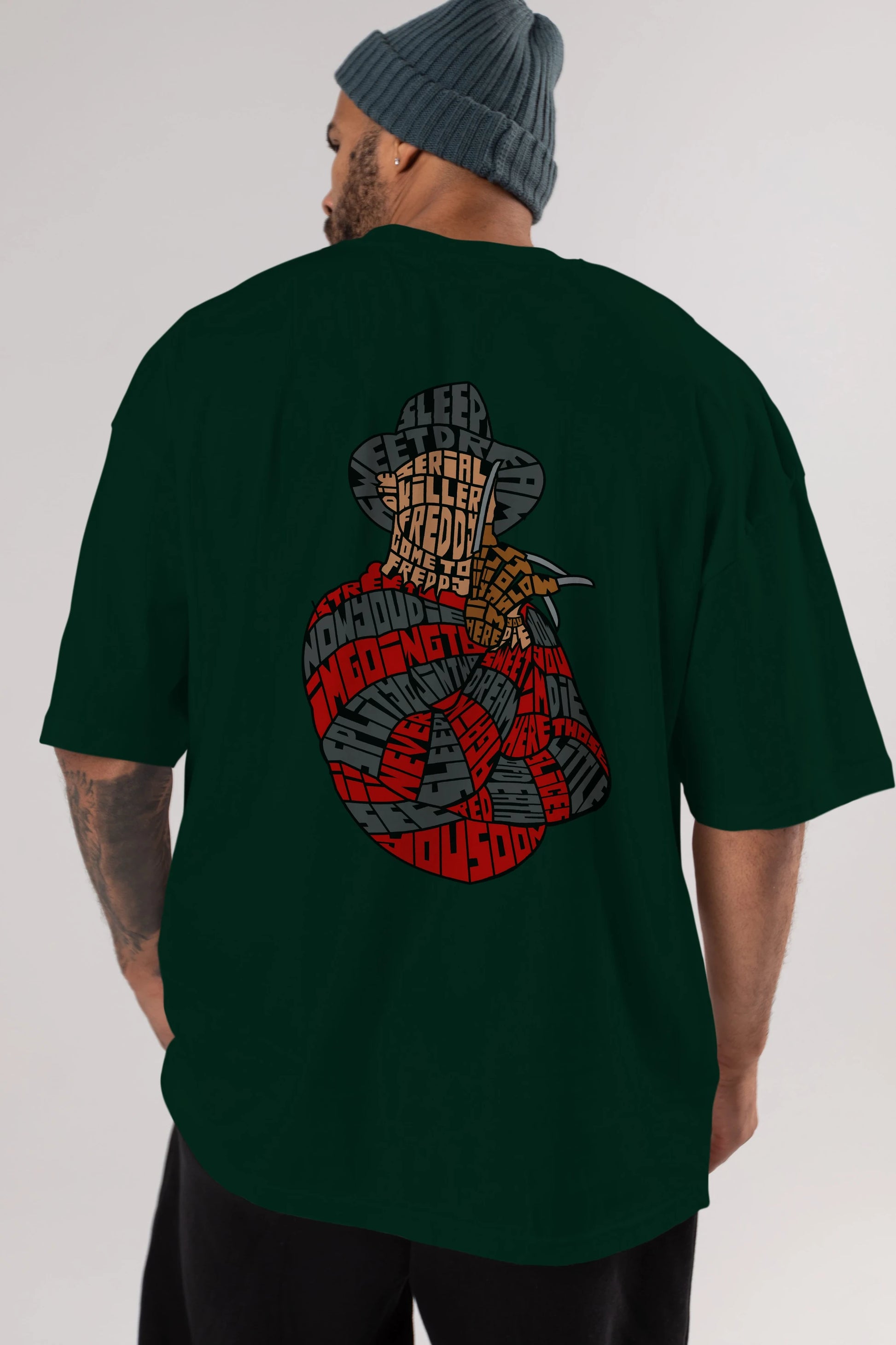 Sweet Dream Arka Baskılı Oversize t-shirt %100 pamuk Erkek Kadın Unisex