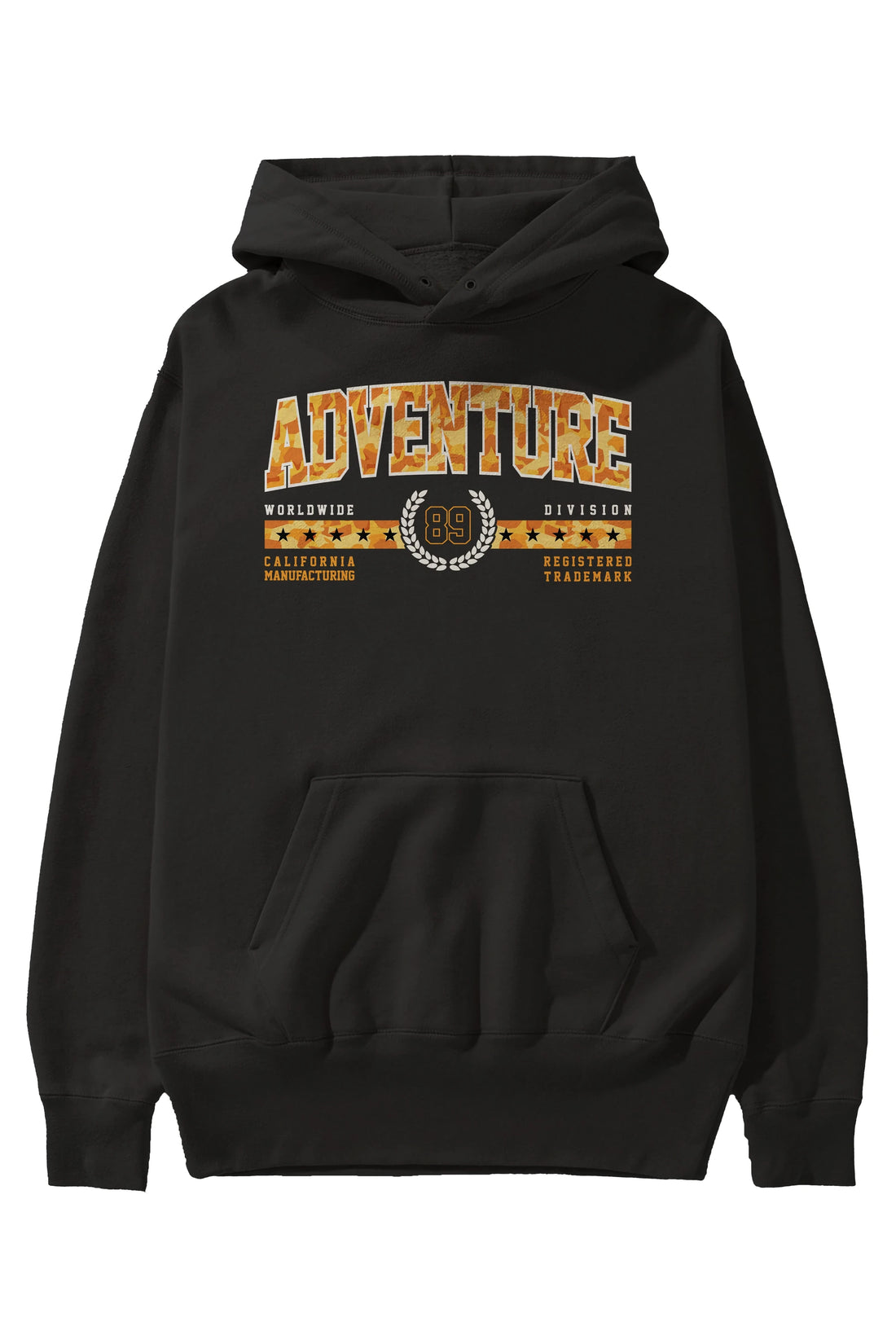 Adventure Ön Baskılı Hoodie Oversize Kapüşonlu Sweatshirt Erkek Kadın Unisex