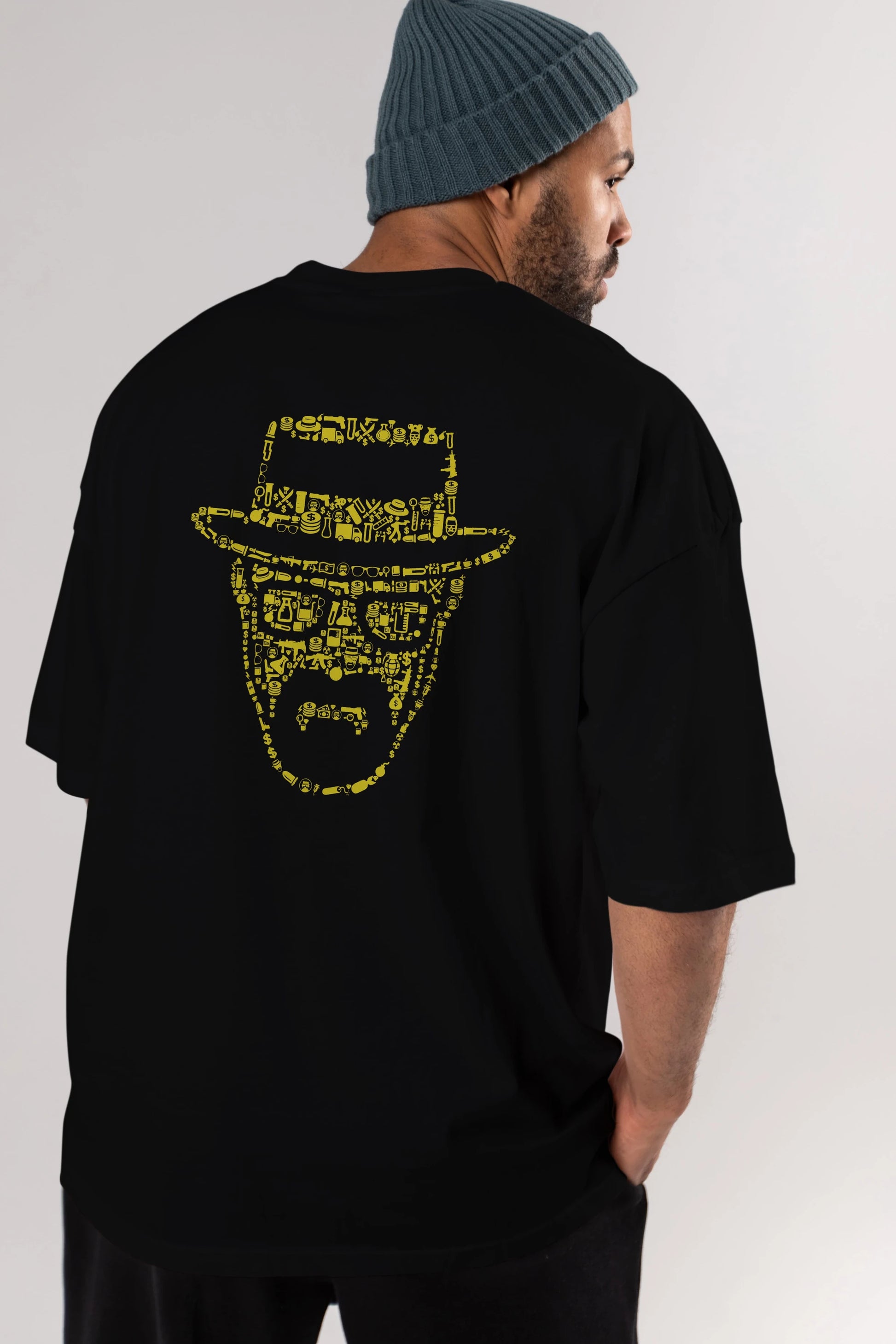 The Chronicle Arka Baskılı Oversize t-shirt %100 pamuk Erkek Kadın Unisex