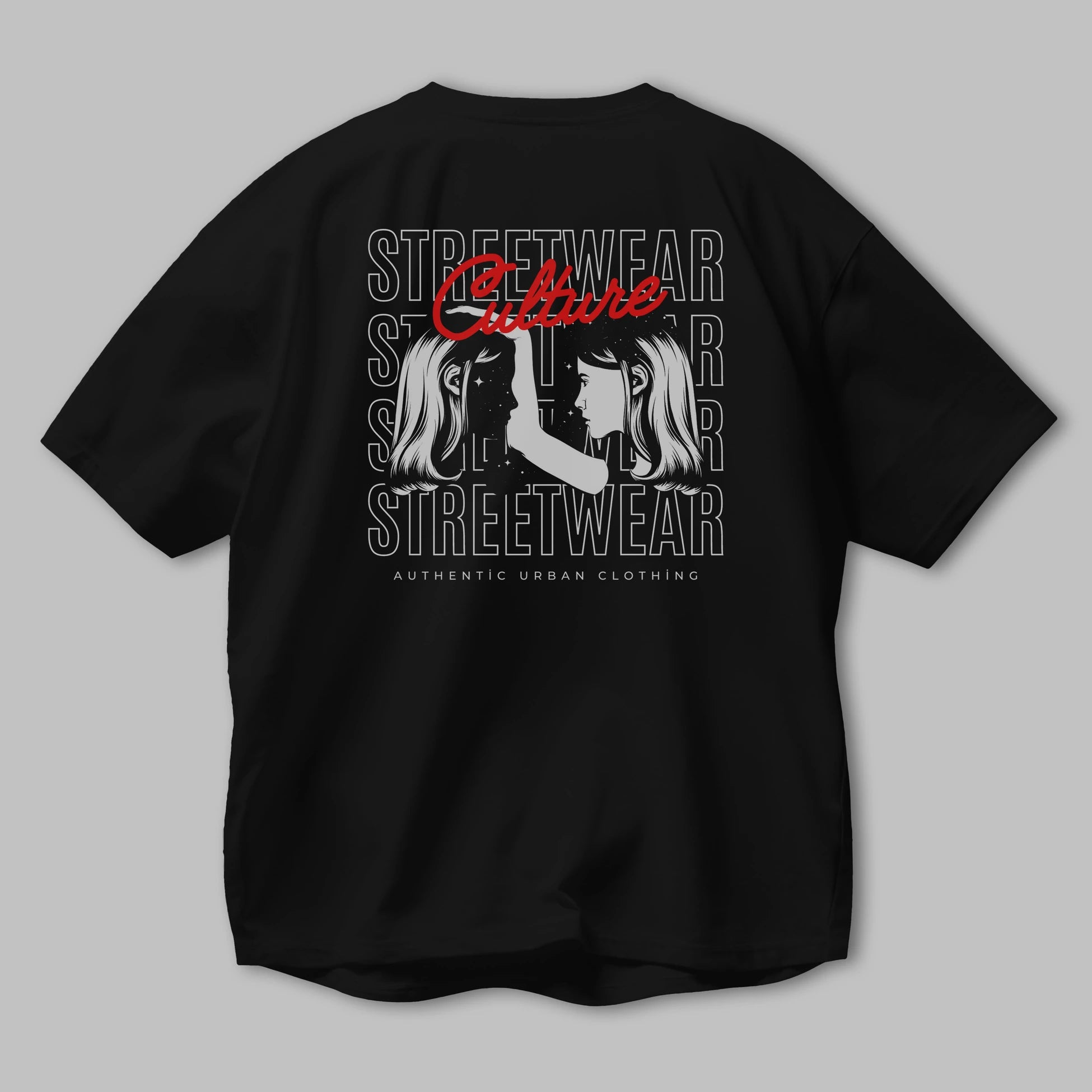 Culture Streetwear Yazılı Arka Baskılı Oversize t-shirt Erkek Kadın Unisex