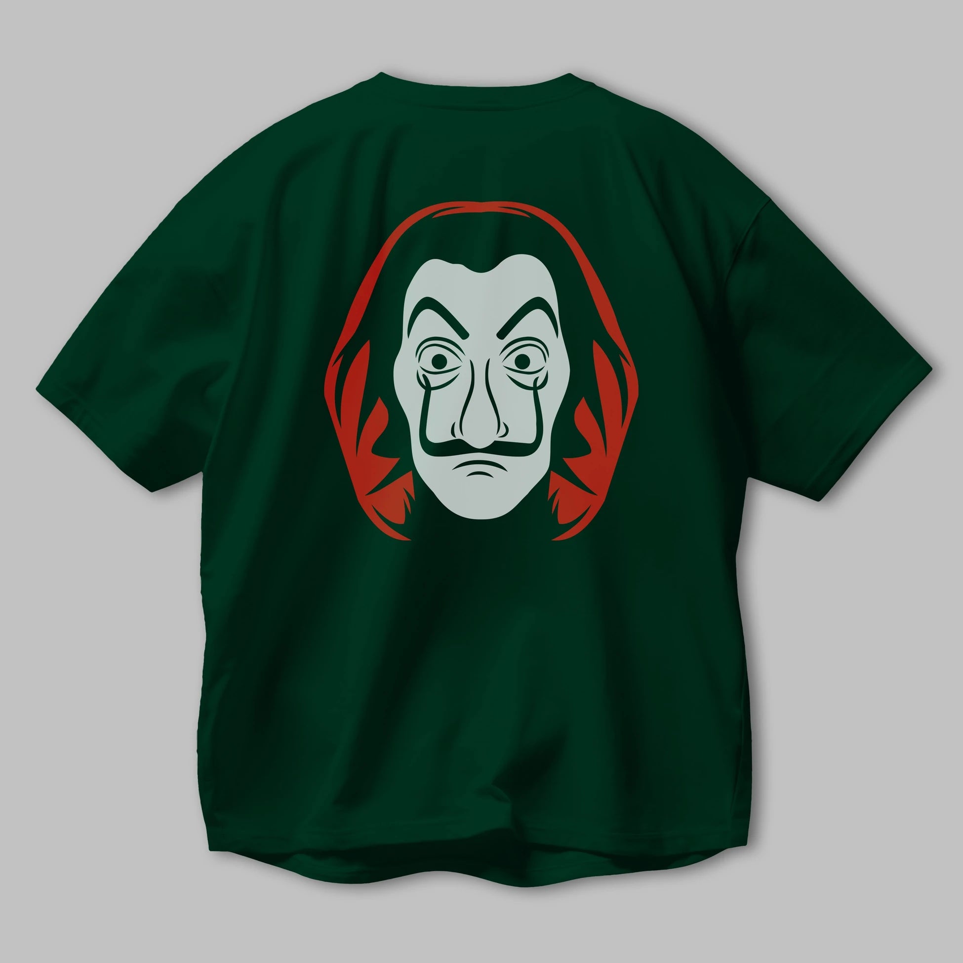 La Casa De Papel (8) Arka Baskılı Oversize t-shirt Erkek Kadın Unisex %100 Pamuk Bisiklet Yaka tişort