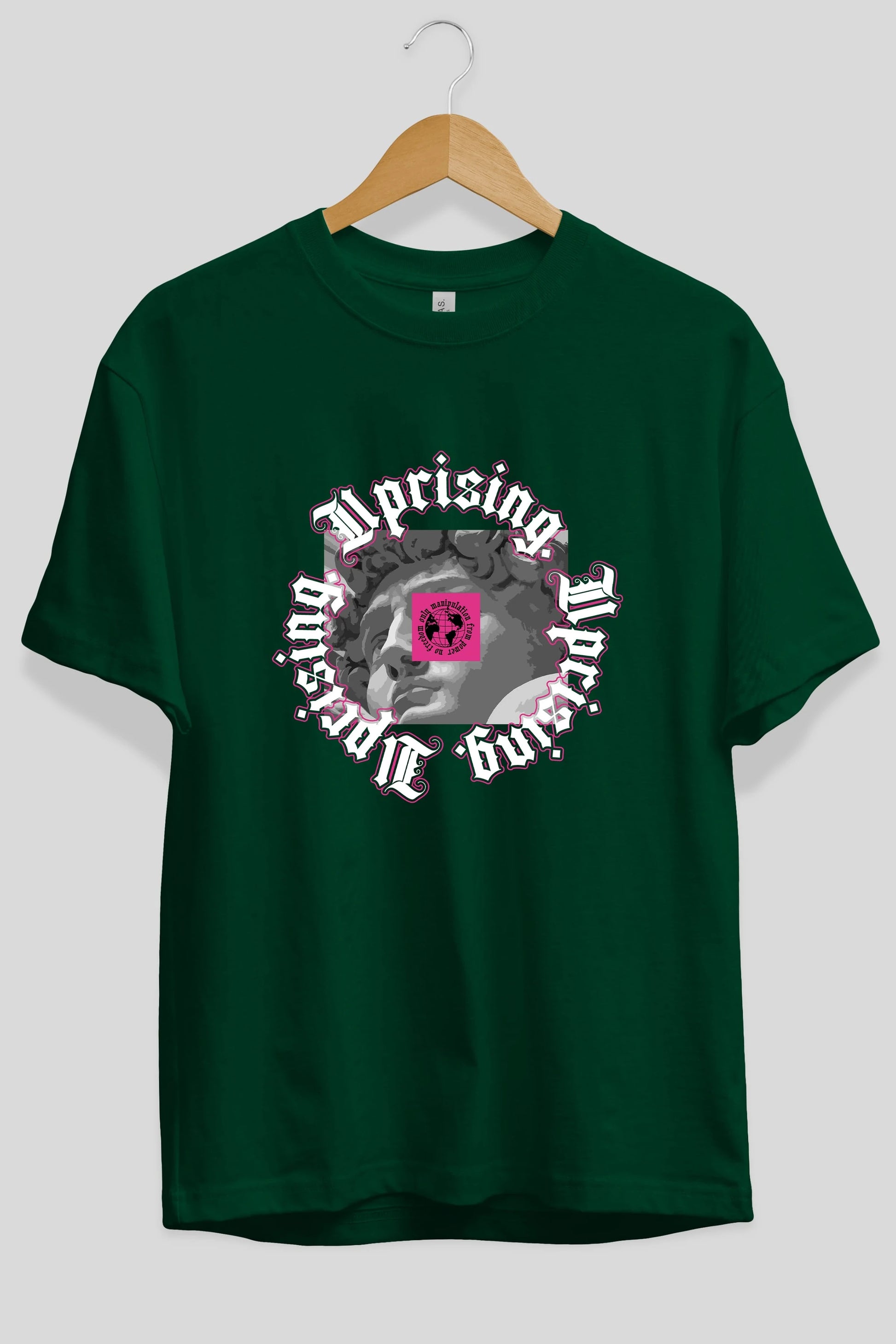 Uprising Ön Baskılı Oversize t-shirt Erkek Kadın Unisex