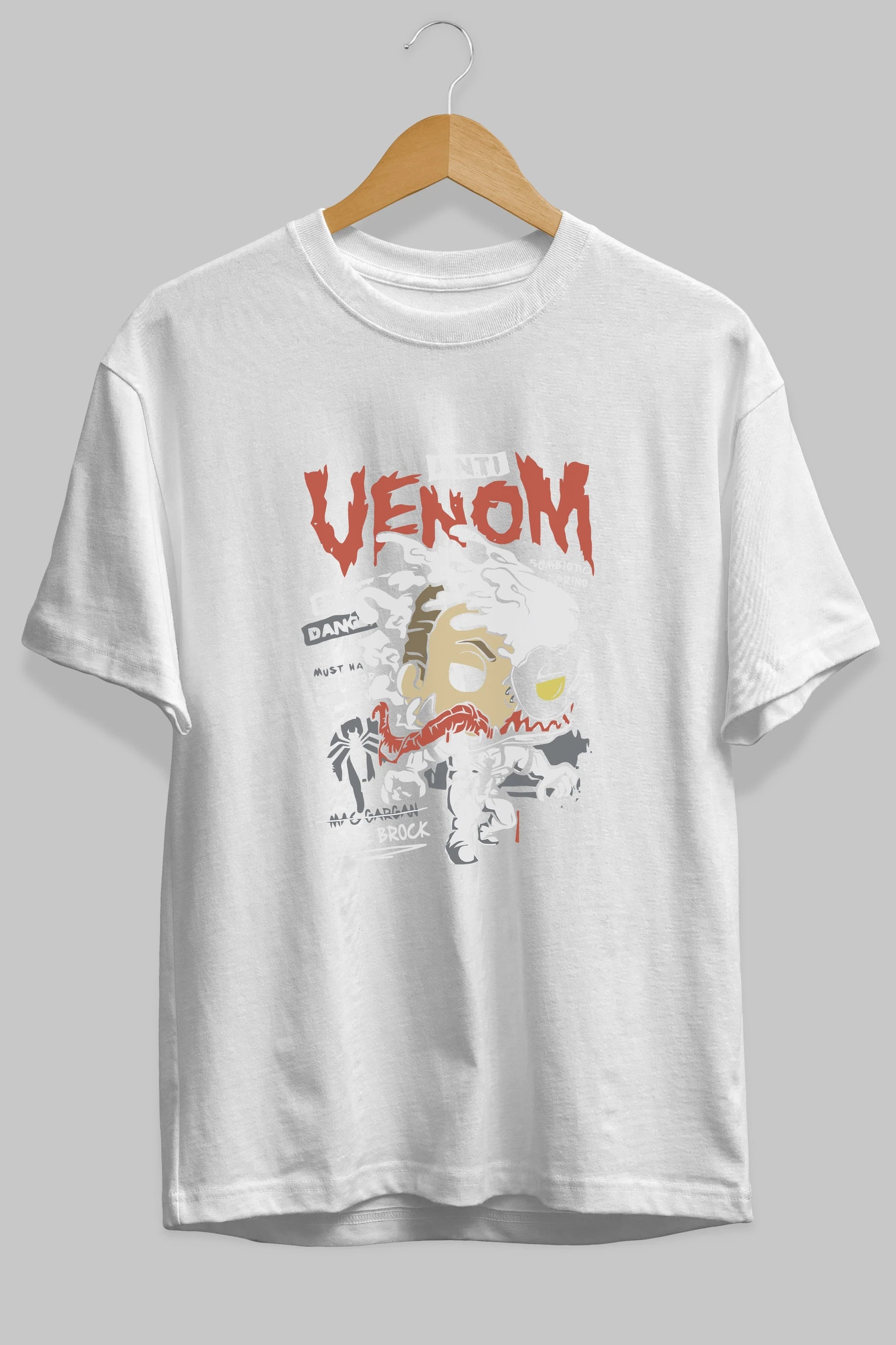 Venom (9) Ön Baskılı Oversize t-shirt Erkek Kadın Unisex %100 Pamuk Bisiklet Yaka tişort