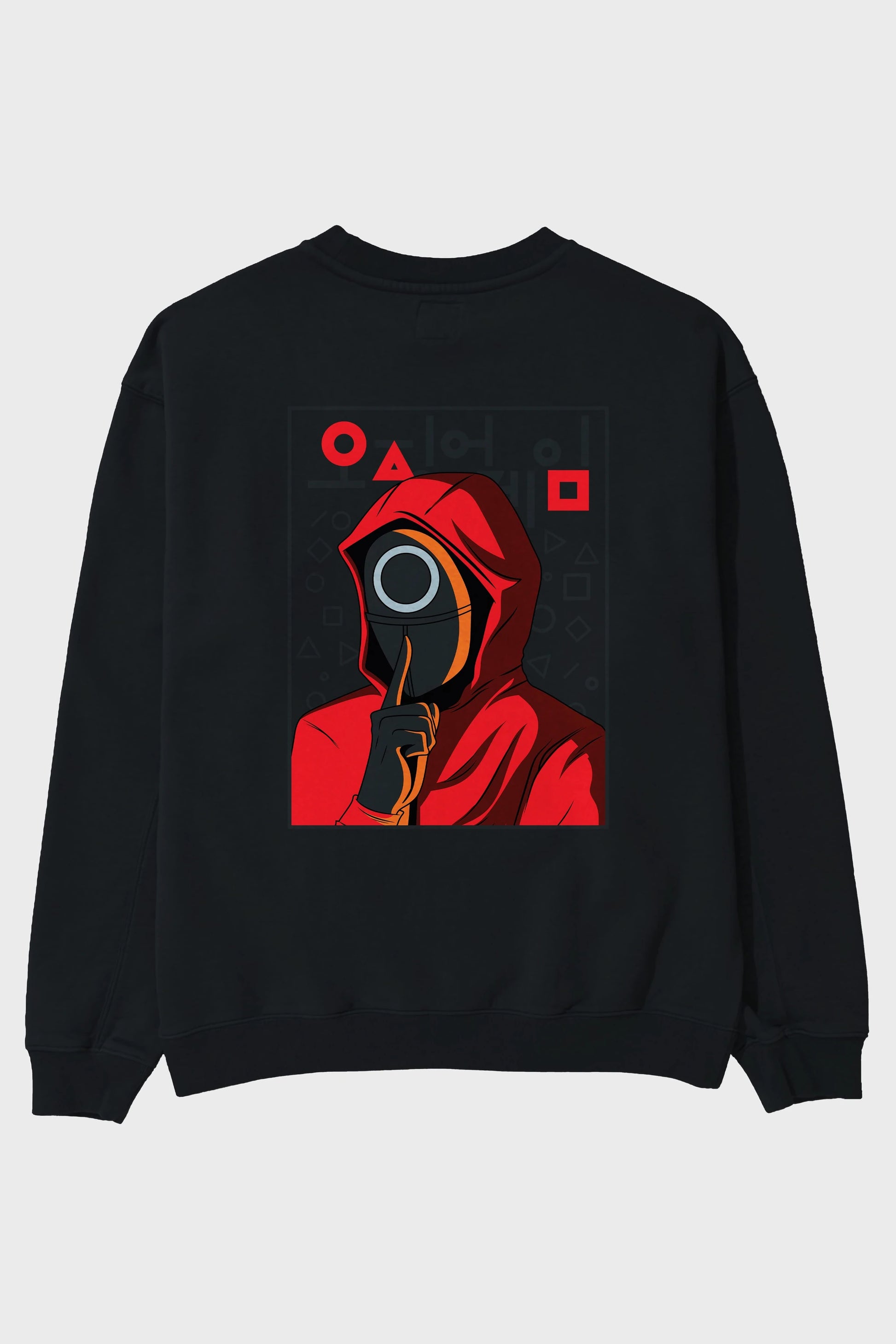 Squid Game (5) Arka Baskılı Oversize Sweatshirt Erkek Kadın Unisex