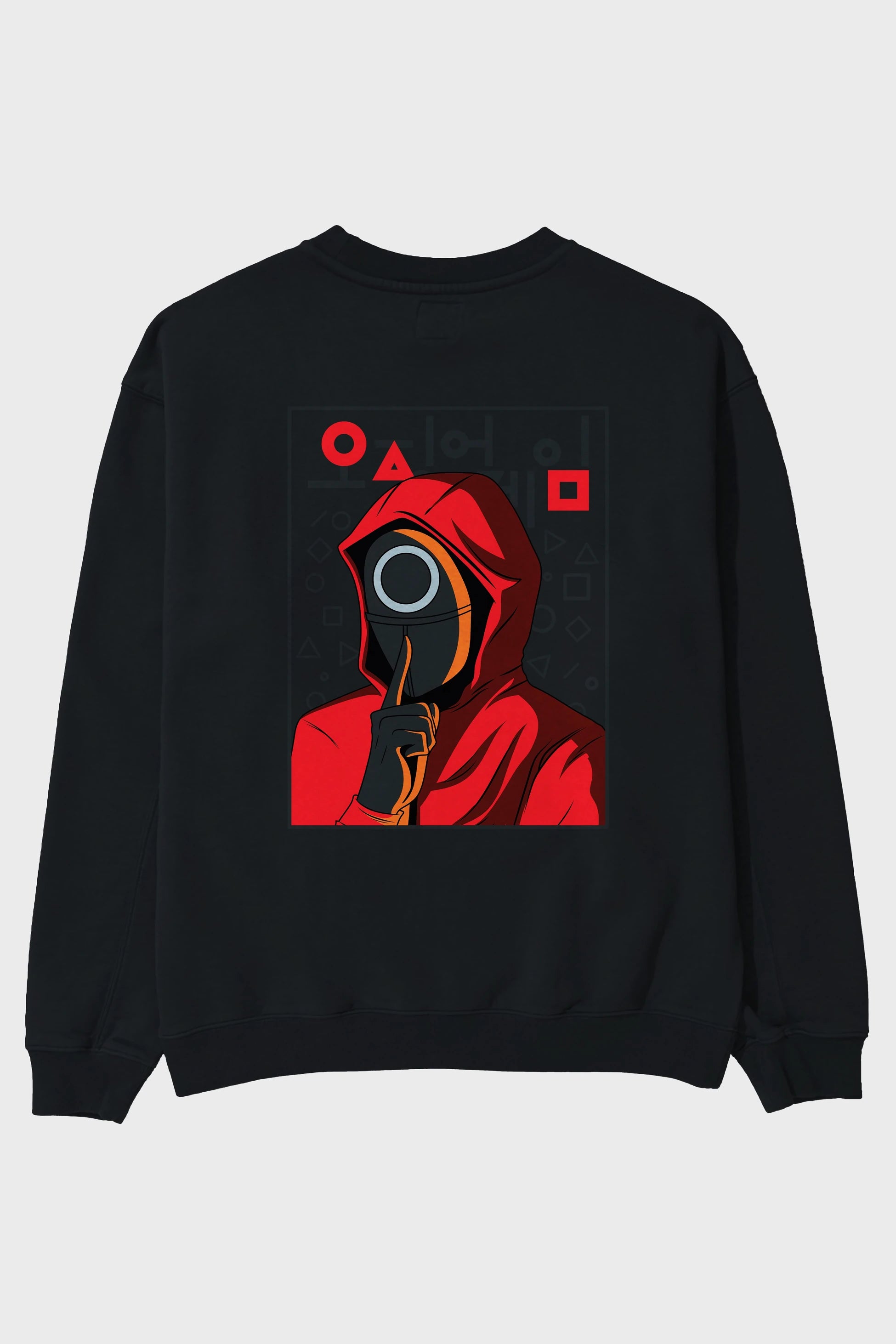 Squid Game (5) Arka Baskılı Oversize Sweatshirt Erkek Kadın Unisex