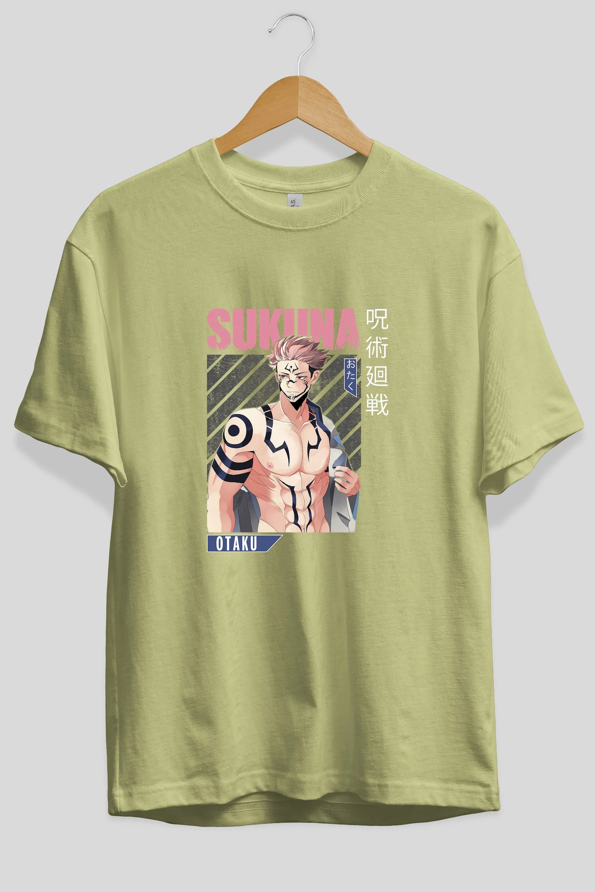 Sukuna Ryoumen 1 Anime Ön Baskılı Oversize t-shirt %100 pamuk Erkek Kadın Unisex
