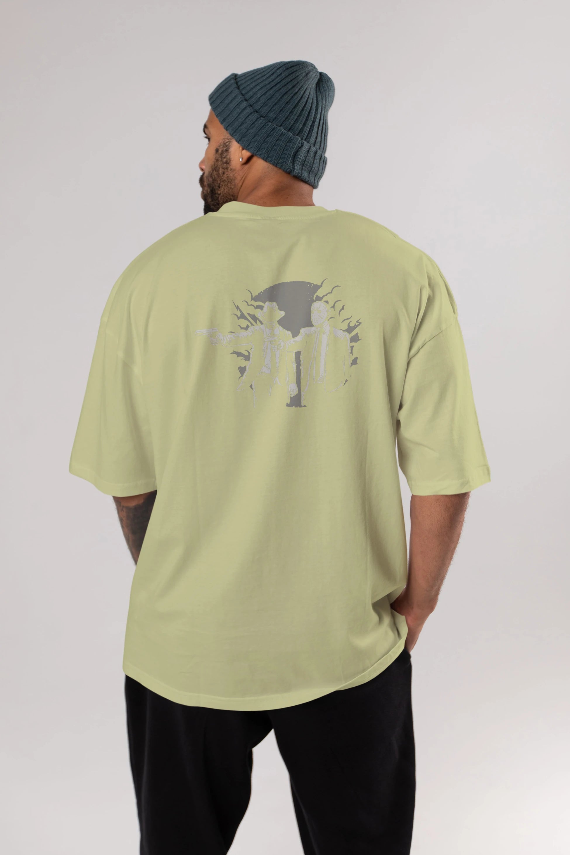 Pulp Killer Arka Baskılı Oversize t-shirt Erkek Kadın Unisex %100 Pamuk